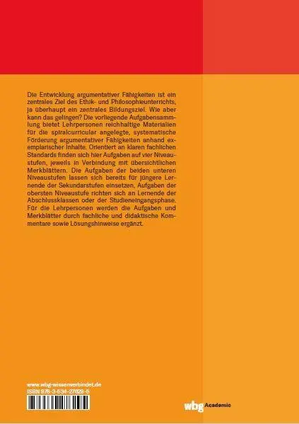 Rückseite: 9783534276295 | Argumentieren lernen | Henning Franzen (u. a.) | Taschenbuch | 290 S.