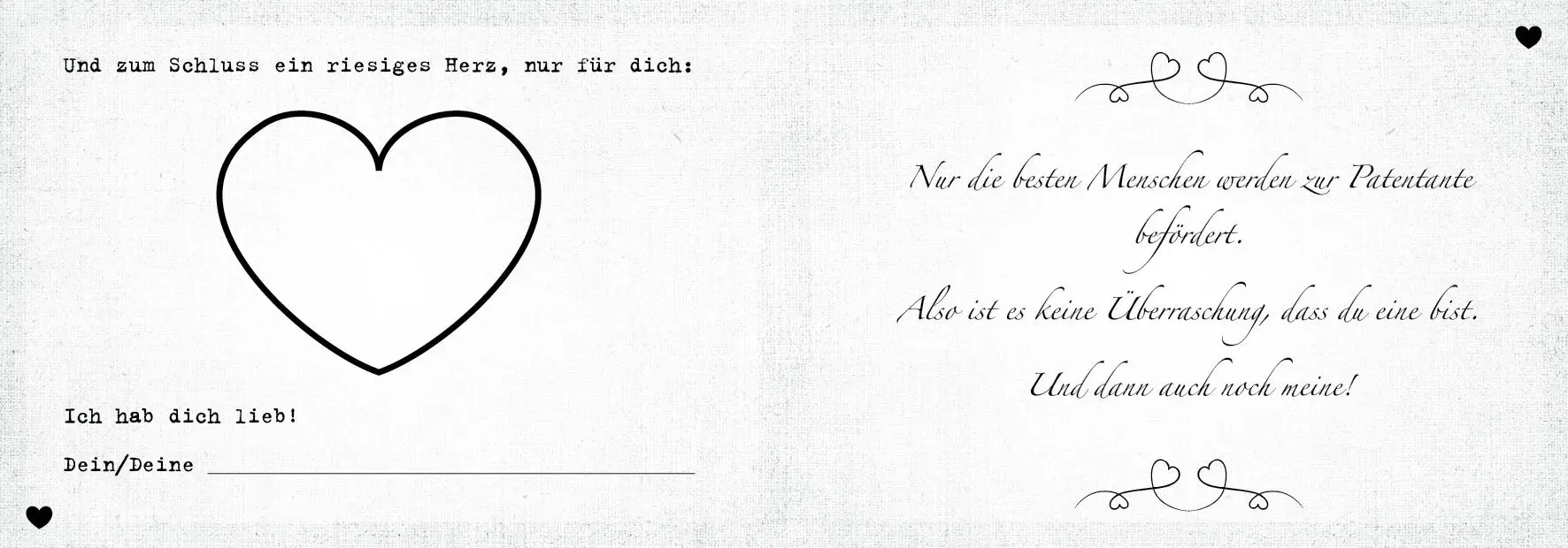 Bild: 9783742316295 | Was ich an dir liebe, Patentante - Version für Kinder | Reinwarth