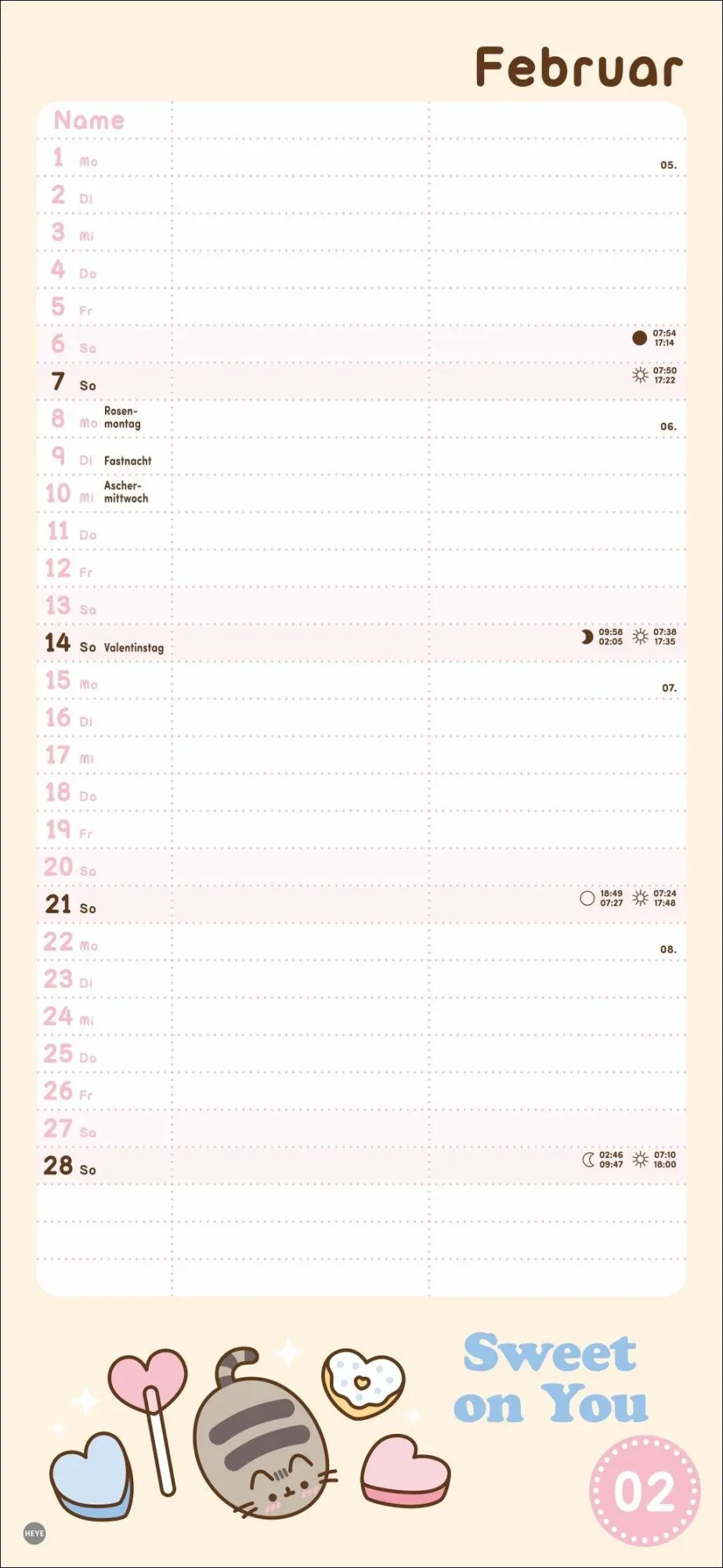 Bild: 9783756416295 | Pusheen Planer für zwei 2027 | Heye | Kalender | Spiralbindung | 14 S.
