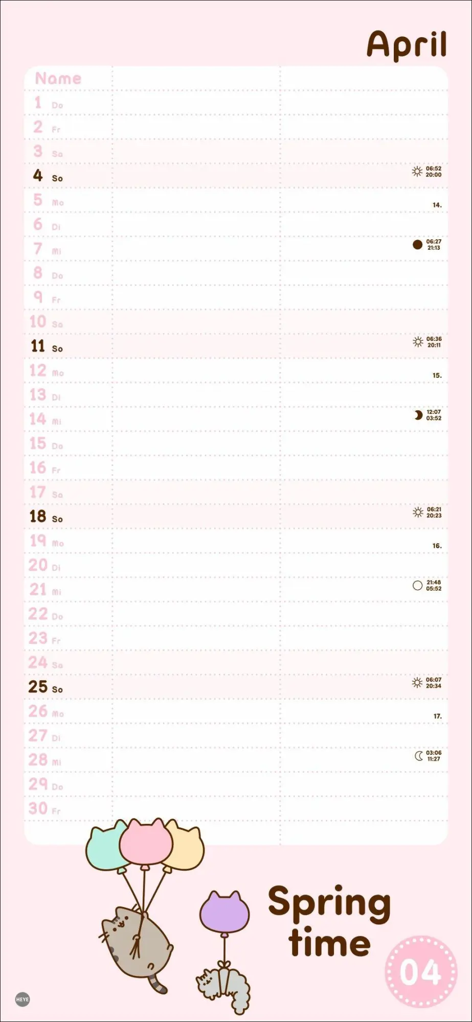 Bild: 9783756416295 | Pusheen Planer für zwei 2027 | Heye | Kalender | Spiralbindung | 14 S.