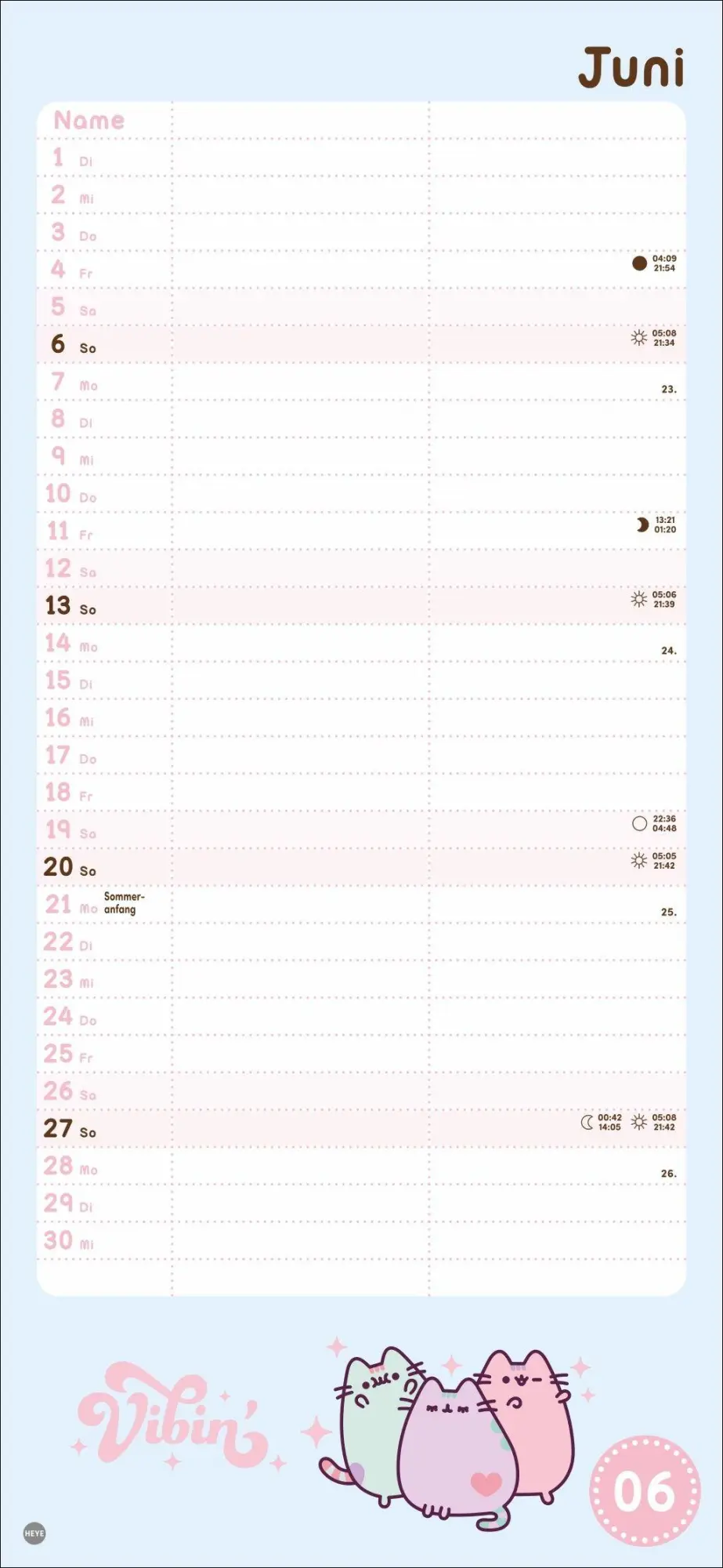 Bild: 9783756416295 | Pusheen Planer für zwei 2027 | Heye | Kalender | Spiralbindung | 14 S.