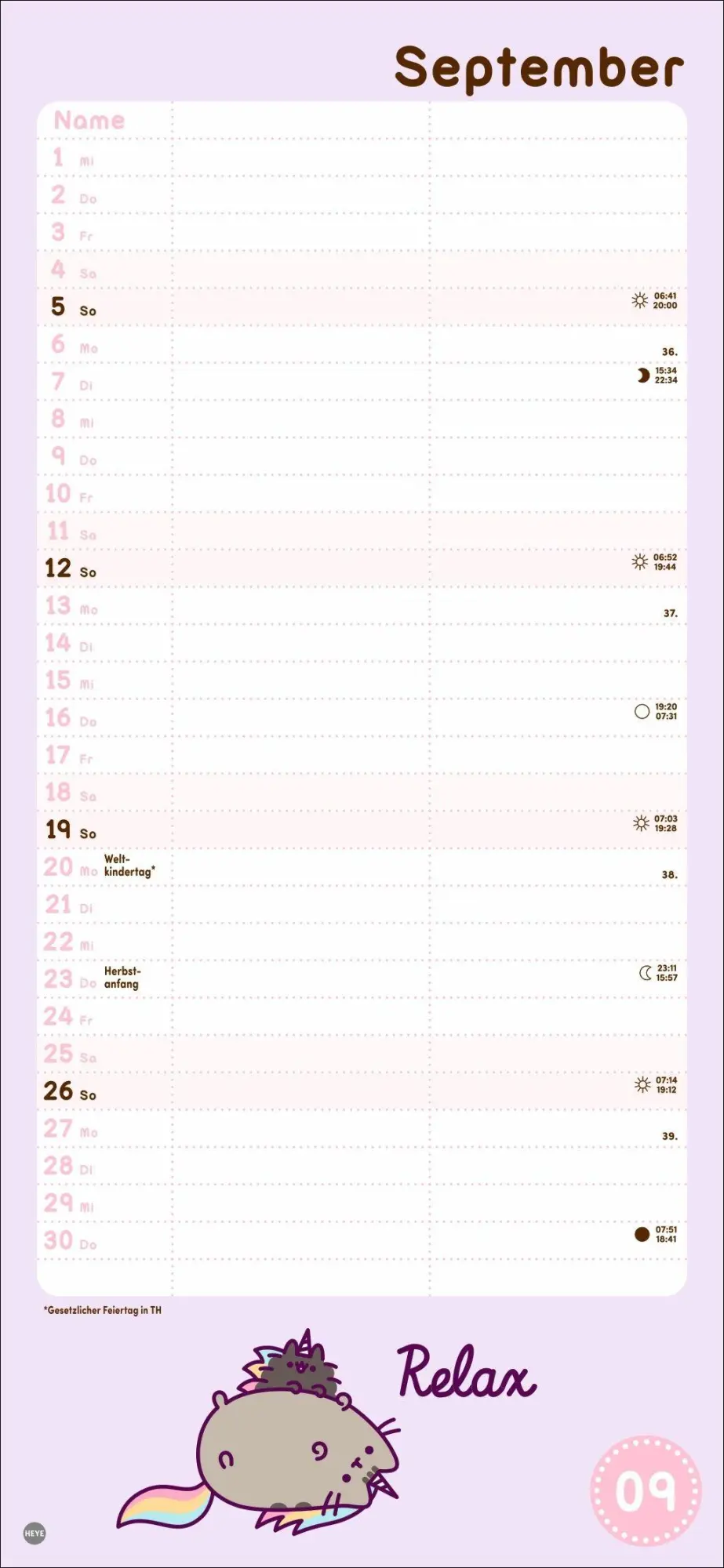 Bild: 9783756416295 | Pusheen Planer für zwei 2027 | Heye | Kalender | Spiralbindung | 14 S.
