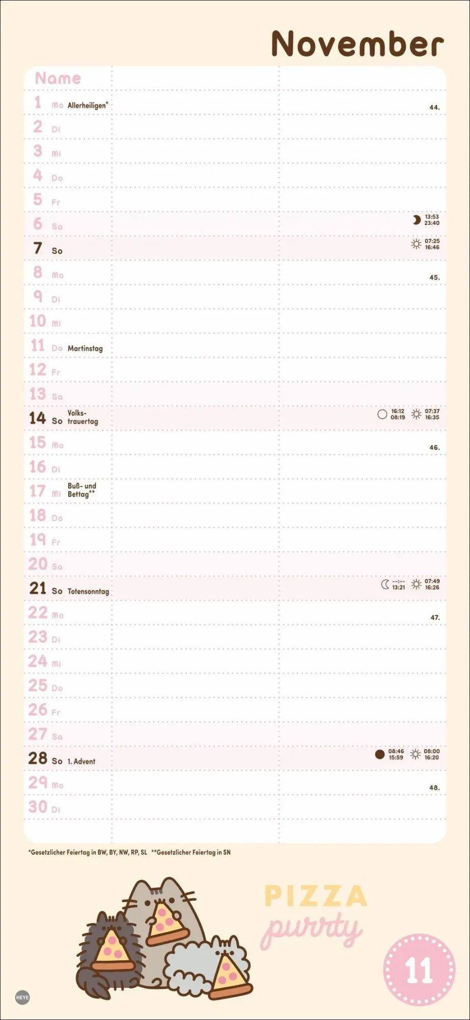 Bild: 9783756416295 | Pusheen Planer für zwei 2027 | Heye | Kalender | Spiralbindung | 14 S.