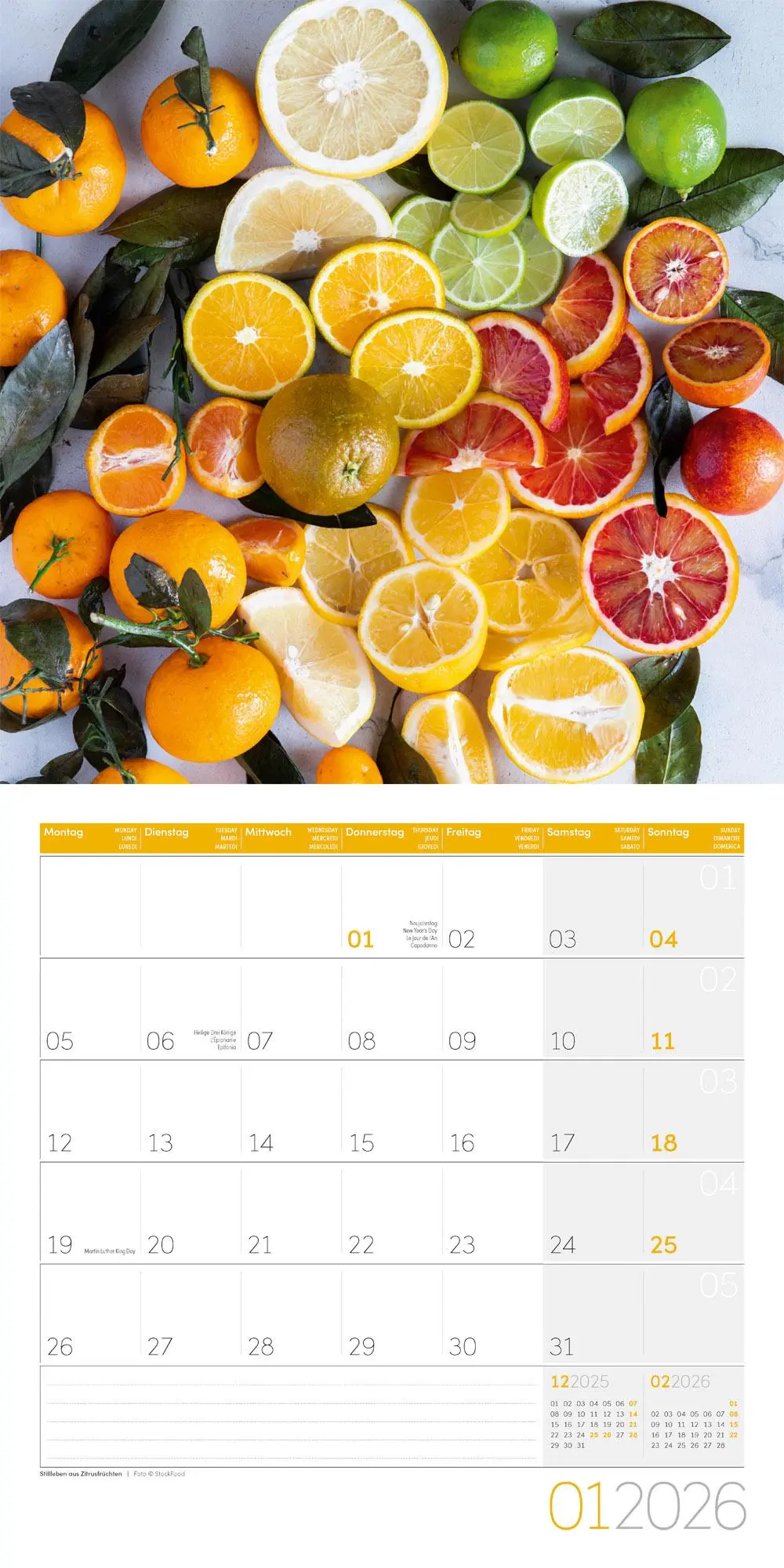 Bild: 9783838446295 | Food Kalender 2026 - 30x30 | Ackermann Kunstverlag GmbH | Kalender