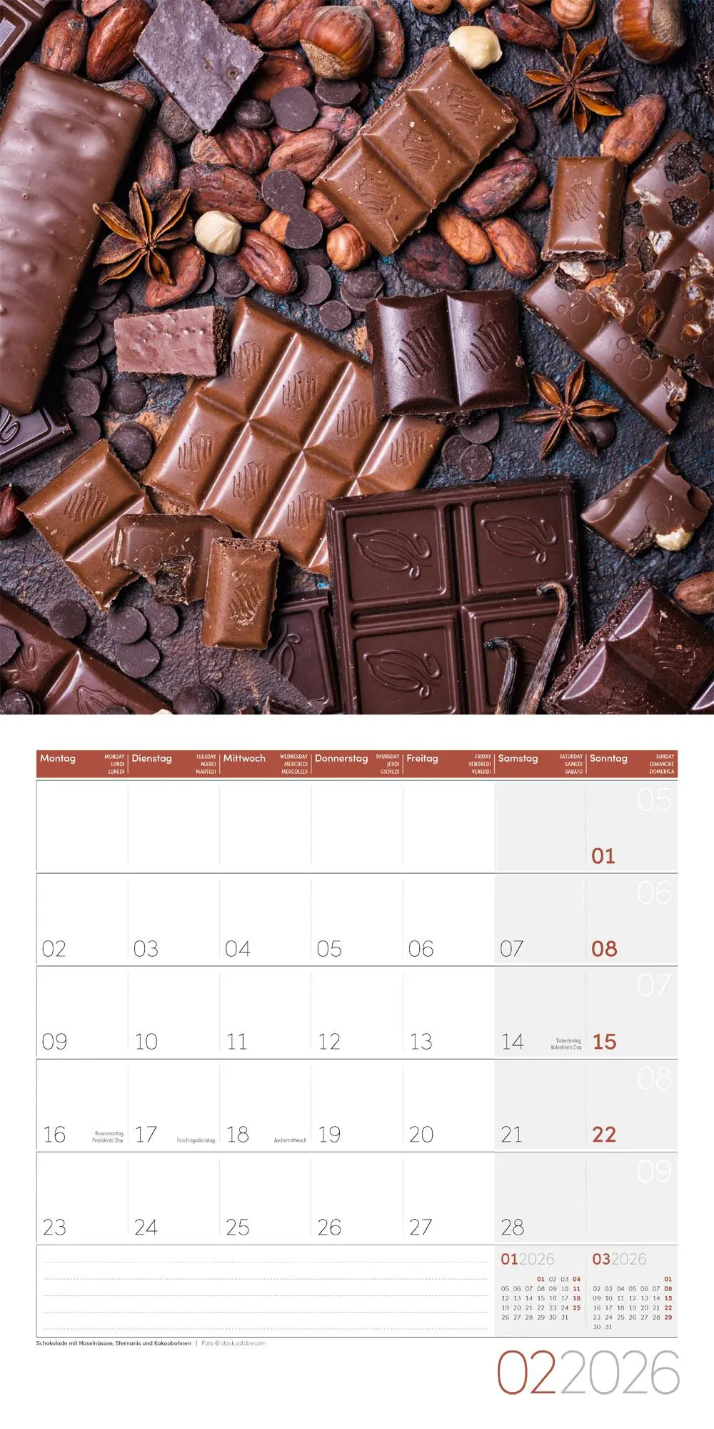Bild: 9783838446295 | Food Kalender 2026 - 30x30 | Ackermann Kunstverlag GmbH | Kalender