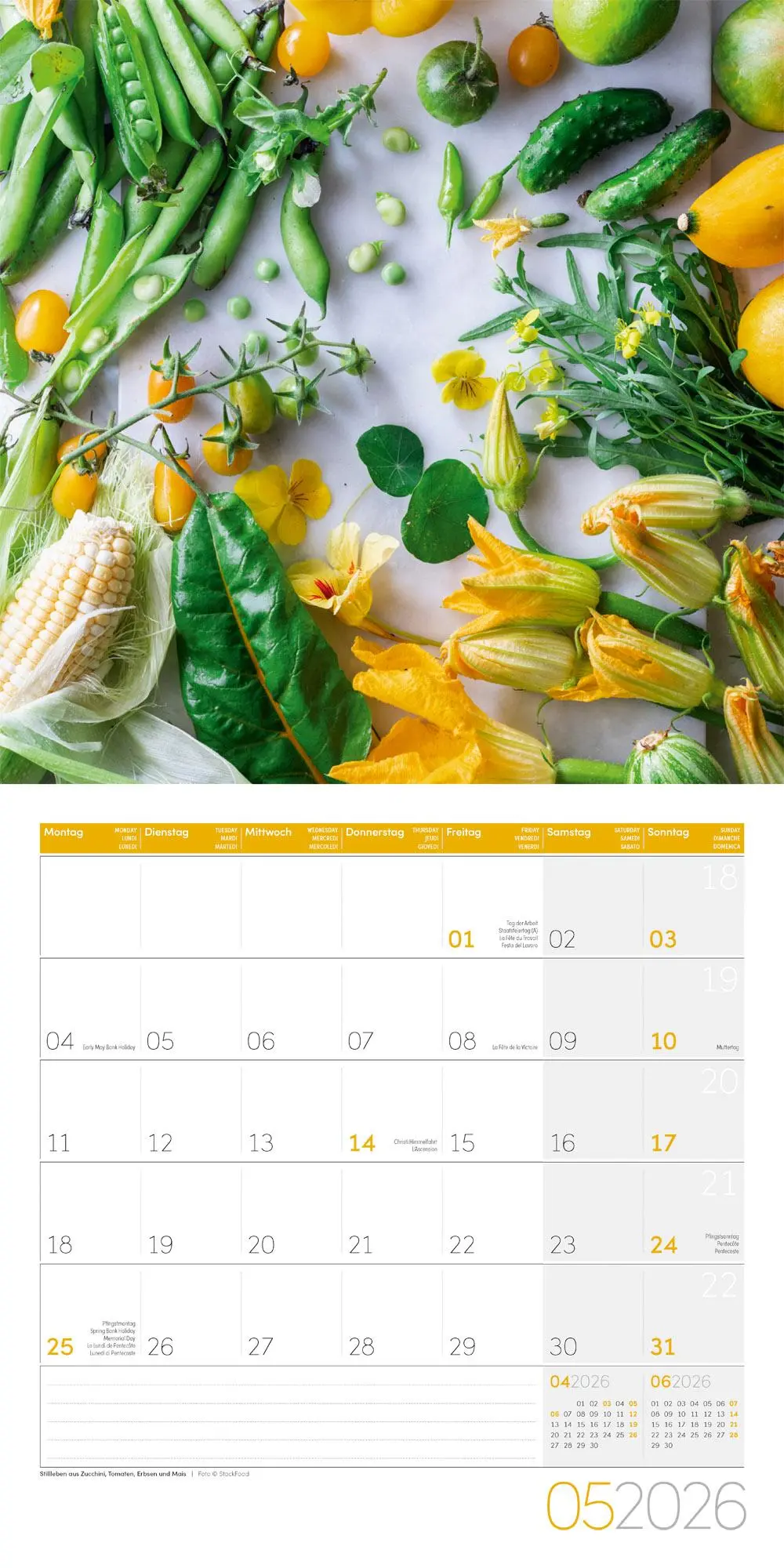 Bild: 9783838446295 | Food Kalender 2026 - 30x30 | Ackermann Kunstverlag GmbH | Kalender