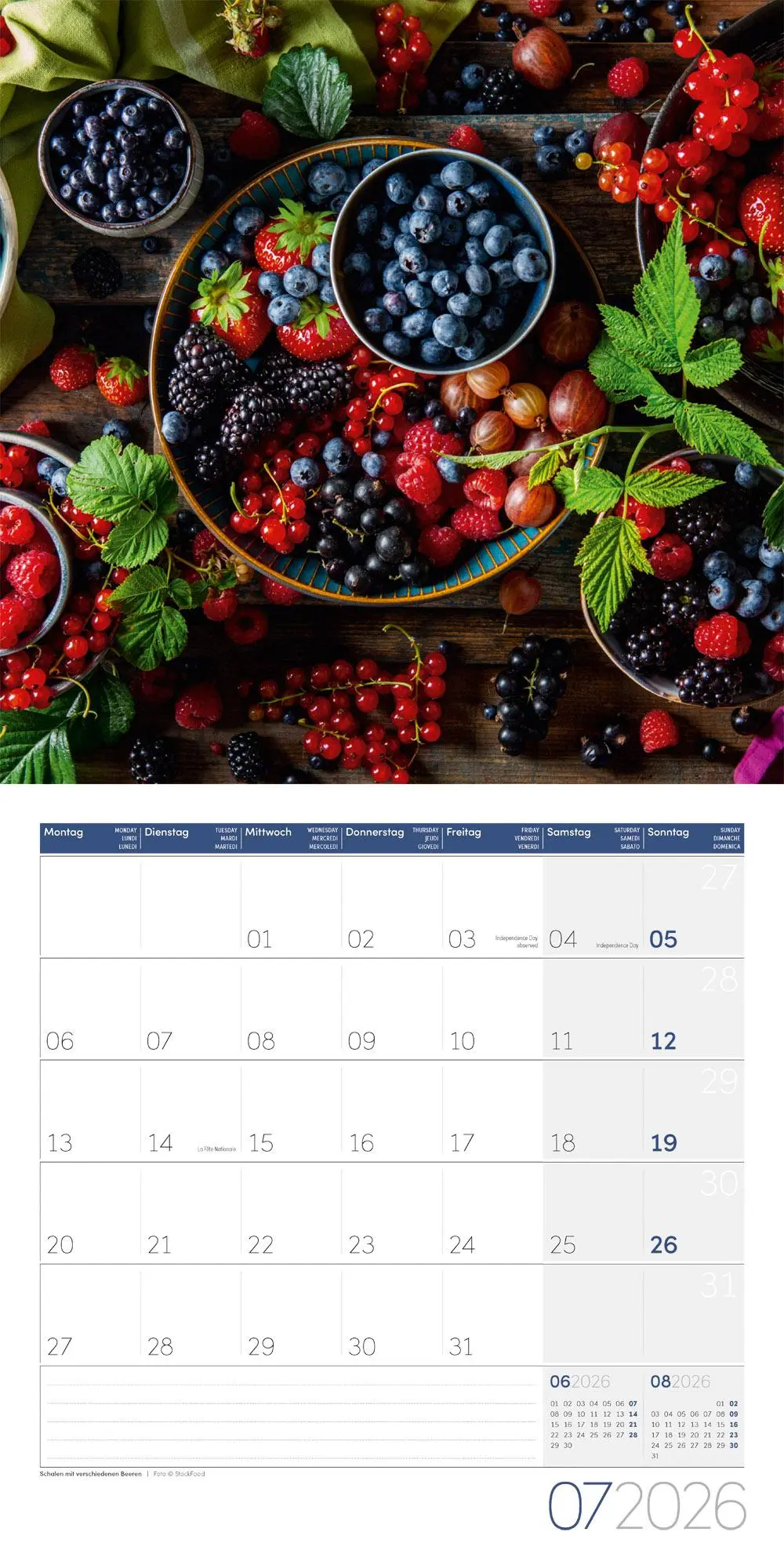 Bild: 9783838446295 | Food Kalender 2026 - 30x30 | Ackermann Kunstverlag GmbH | Kalender