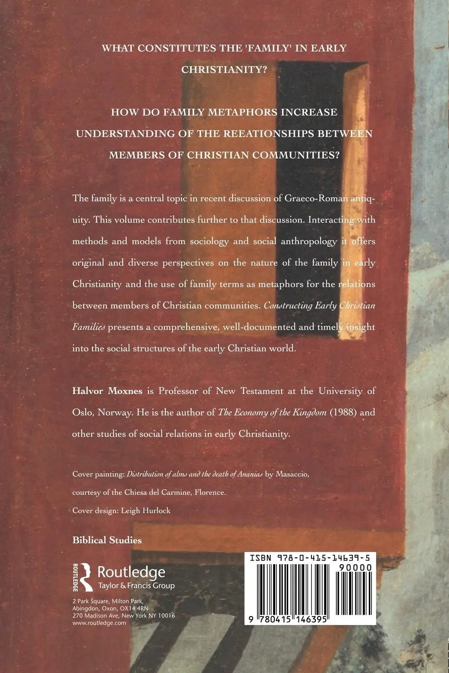 Rückseite: 9780415146395 | Constructing Early Christian Families | Halvor Moxnes | Taschenbuch