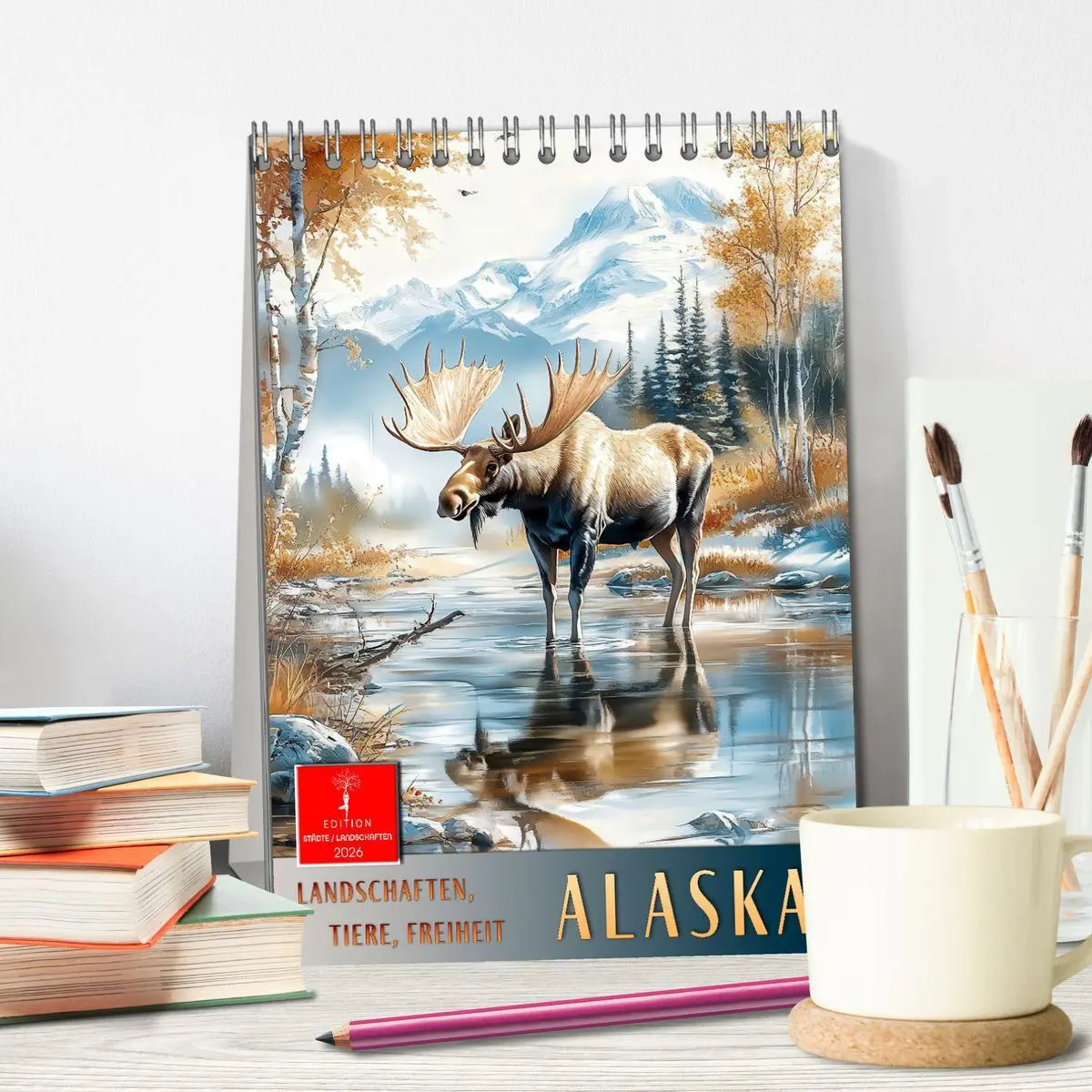 Bild: 9783457286395 | Alaska - Landschaften, Tiere, Freiheit (Tischkalender 2026 DIN A5...