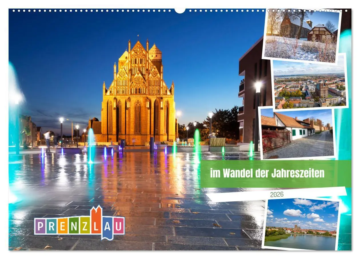 Cover: 9783516066395 | Prenzlau - im Wandel der Jahreszeiten (Wandkalender 2026 DIN A2...