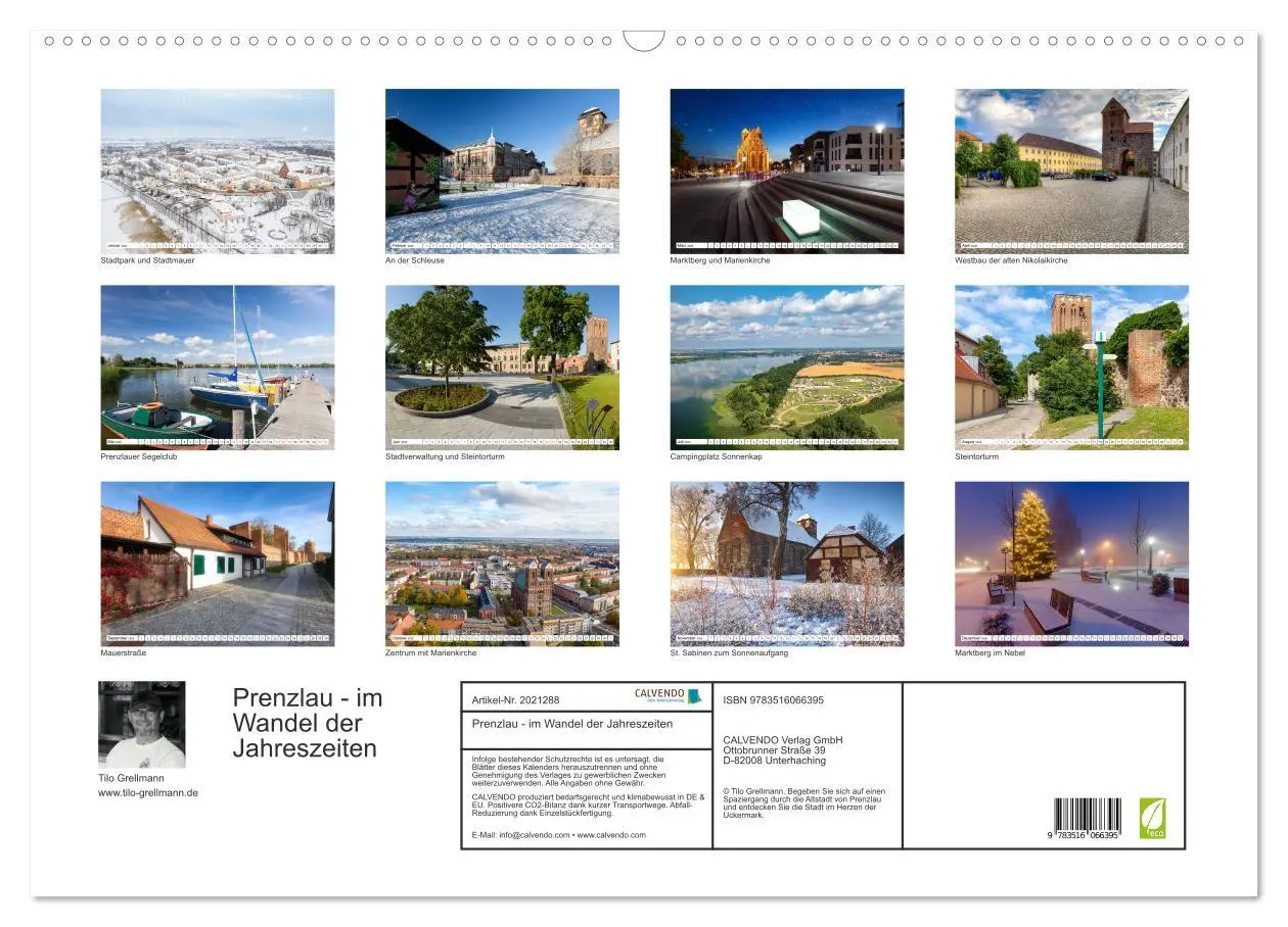 Bild: 9783516066395 | Prenzlau - im Wandel der Jahreszeiten (Wandkalender 2026 DIN A2...