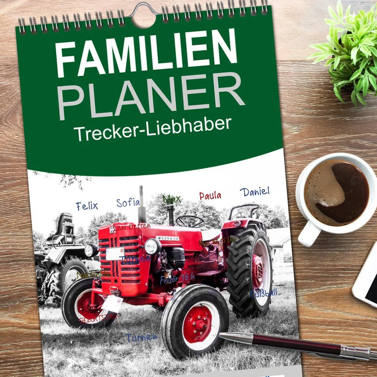 Bild: 9783516516395 | Familienplaner 2026 - Trecker-Liebhaber mit 5 Spalten...