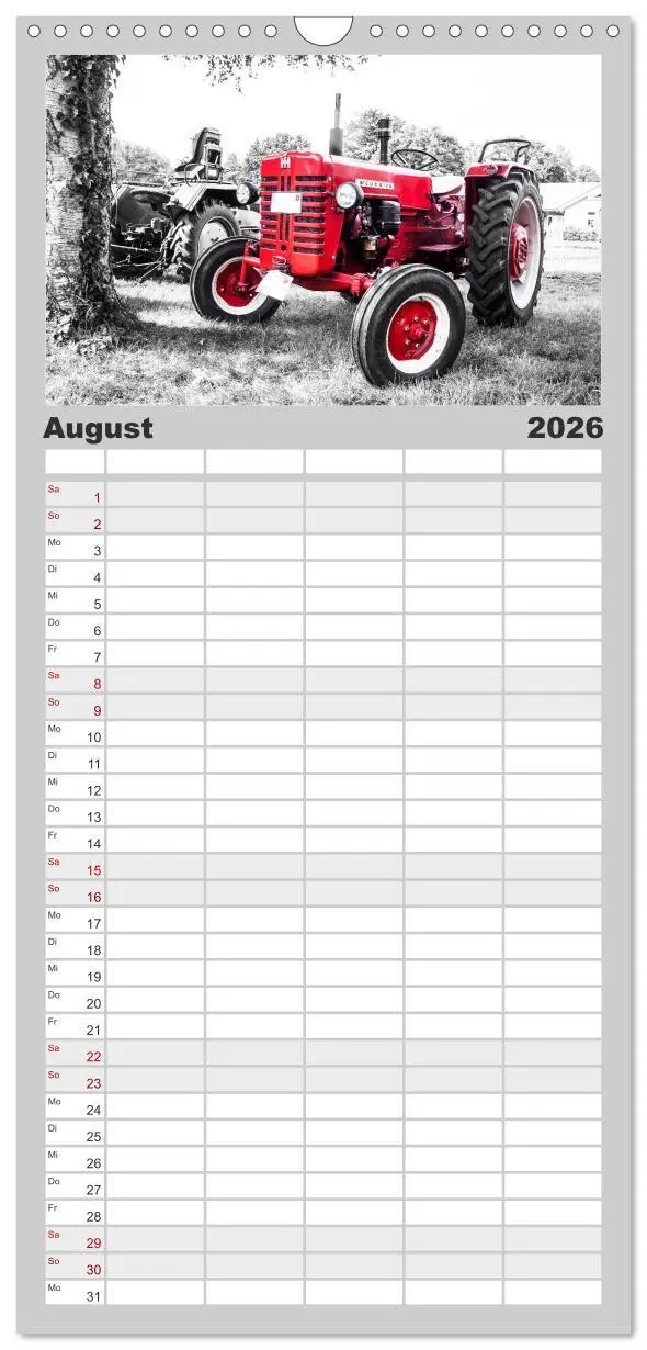 Bild: 9783516516395 | Familienplaner 2026 - Trecker-Liebhaber mit 5 Spalten...