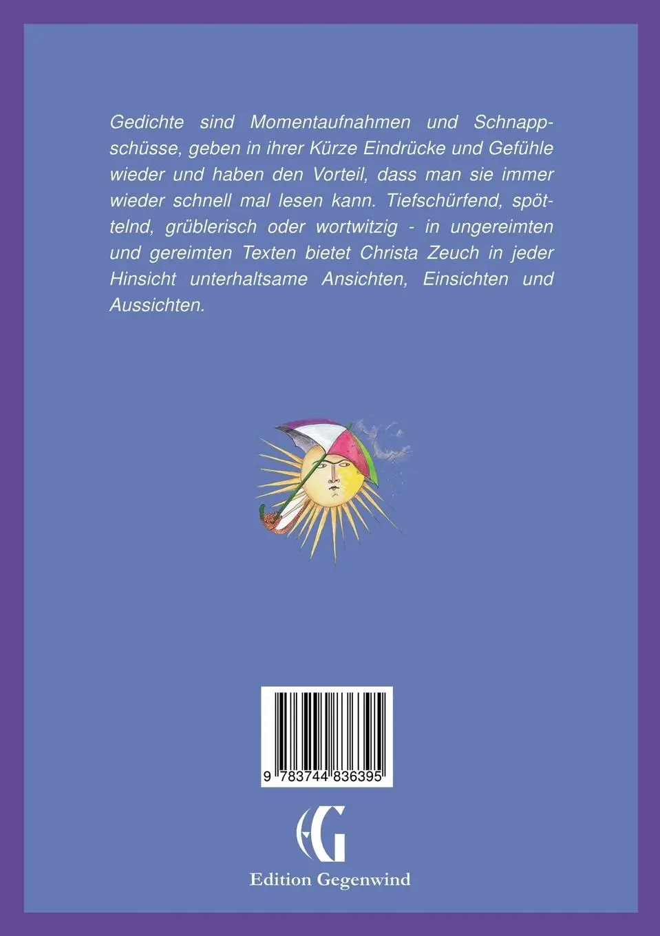 Rückseite: 9783744836395 | Leise Wortlaute | Christa Zeuch | Taschenbuch | 160 S. | Deutsch