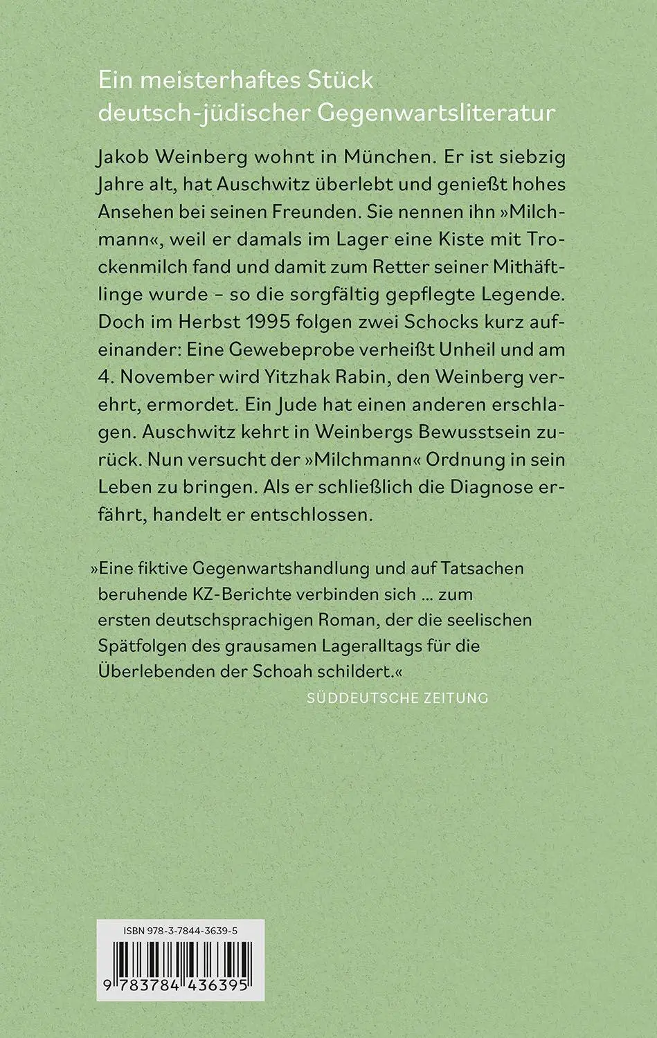 Bild: 9783784436395 | Der Milchmann | Roman | Rafael Seligmann | Taschenbuch | 368 S. | 2022