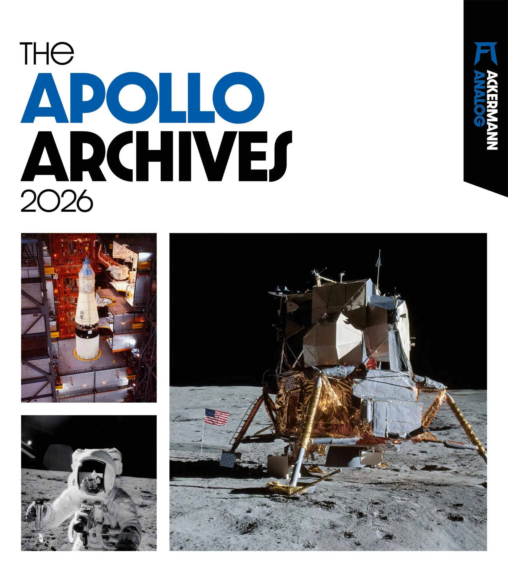 Cover: 9783838436395 | The Apollo Archives Kalender 2026 | Ackermann Kunstverlag GmbH | 14 S.