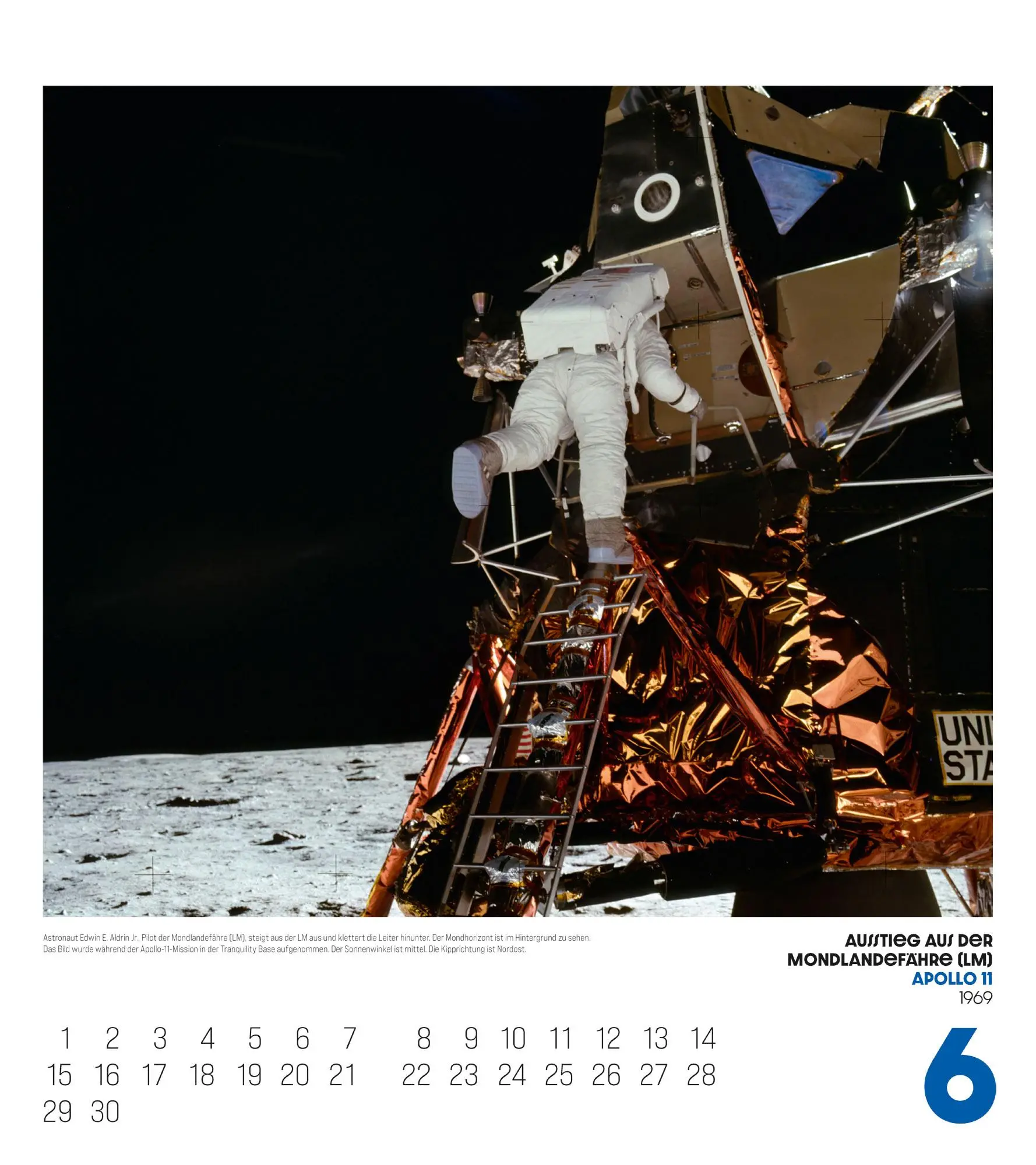 Bild: 9783838436395 | The Apollo Archives Kalender 2026 | Ackermann Kunstverlag GmbH | 14 S.