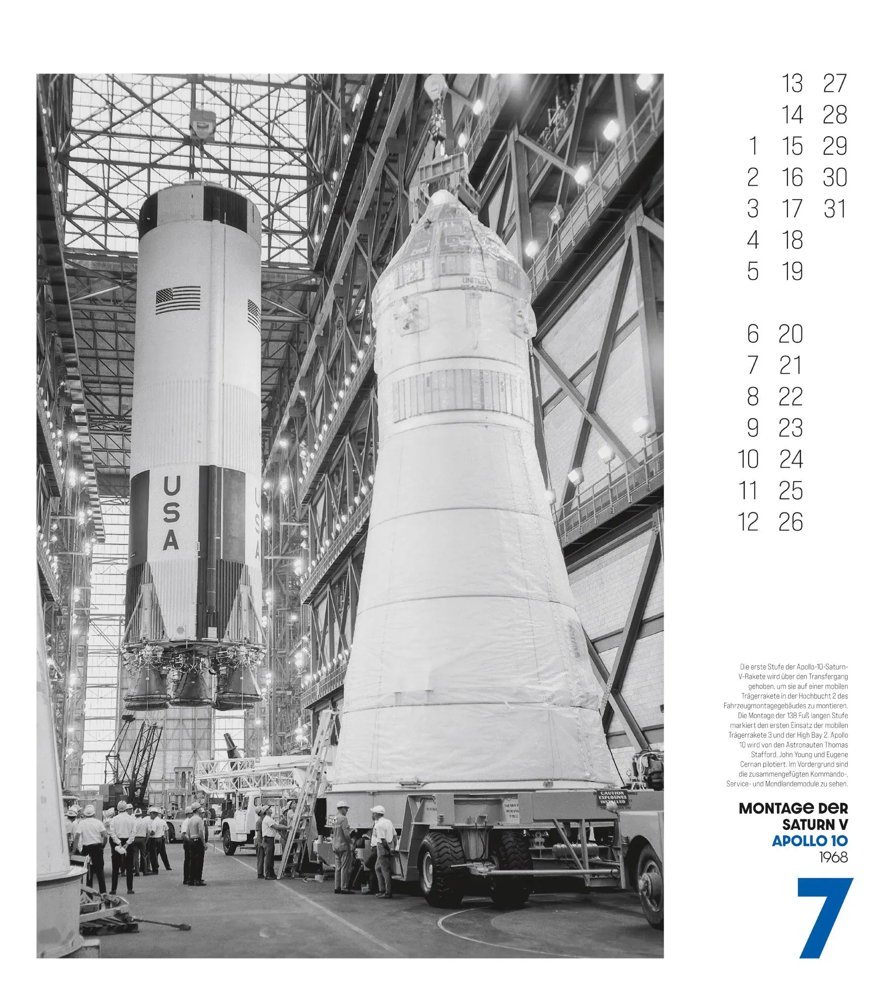 Bild: 9783838436395 | The Apollo Archives Kalender 2026 | Ackermann Kunstverlag GmbH | 14 S.