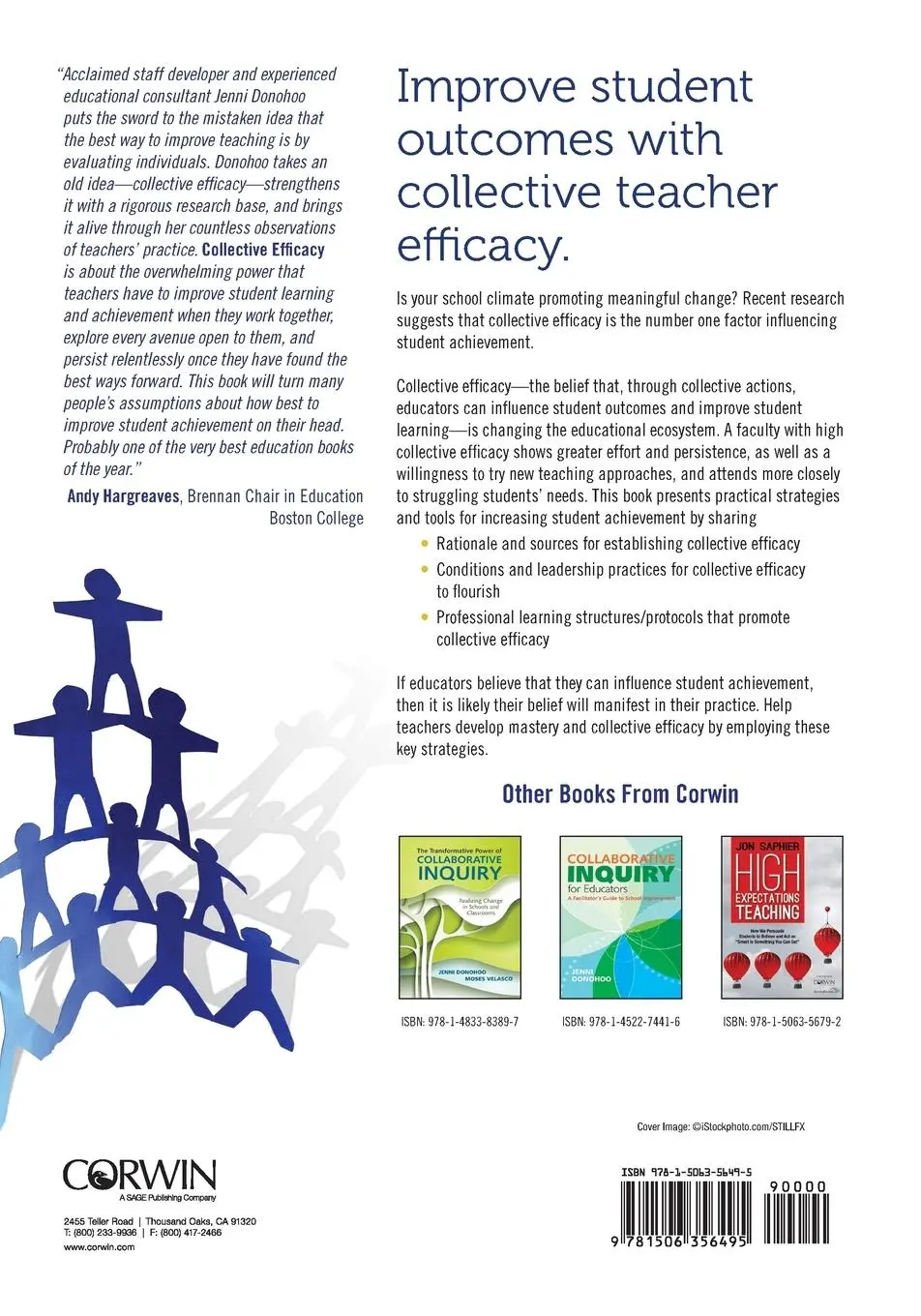 Rückseite: 9781506356495 | Collective Efficacy | How Educators' Beliefs Impact Student Learning