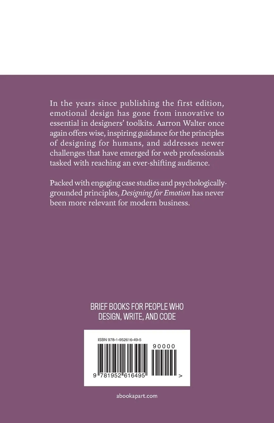 Rückseite: 9781952616495 | Designing for Emotion | Second Edition | Aarron Walter | Taschenbuch