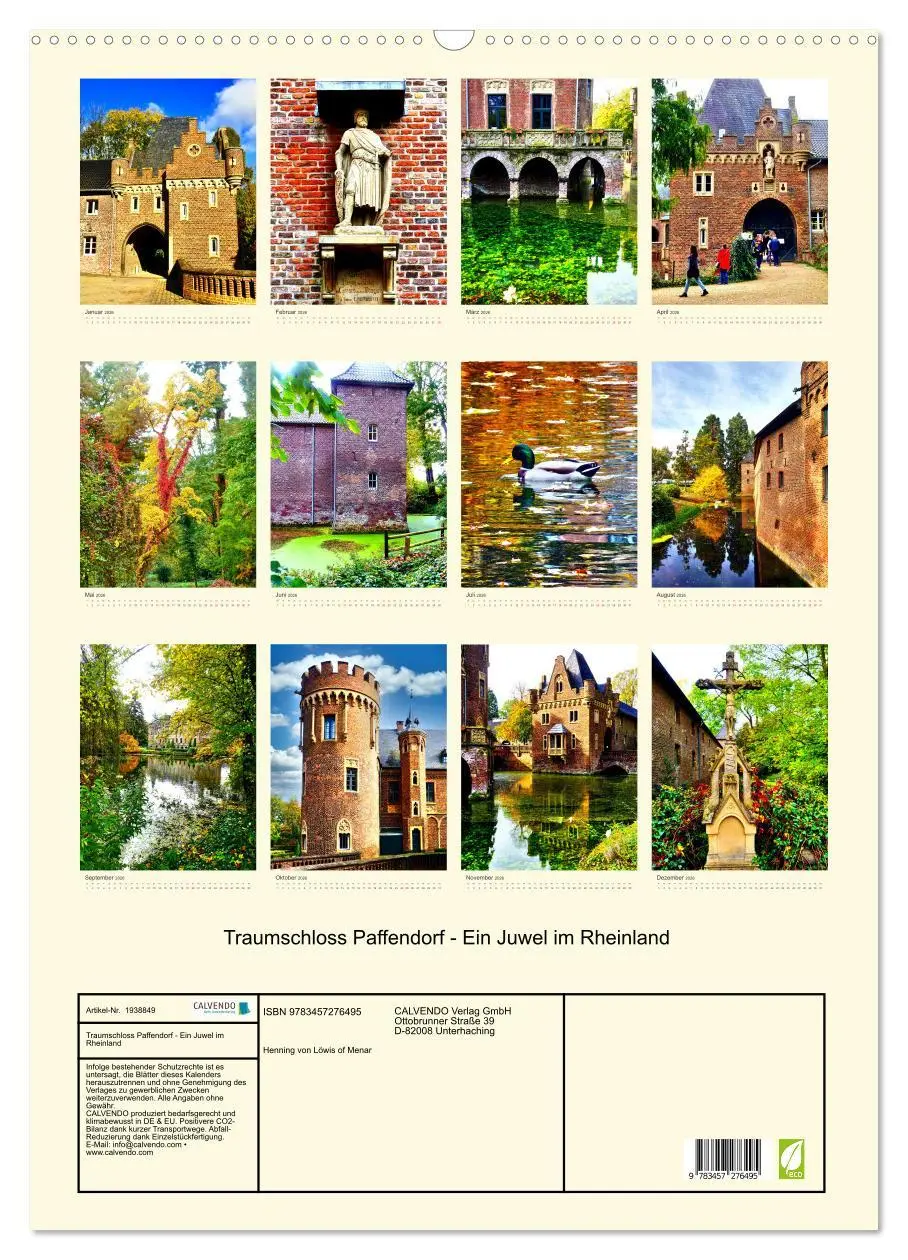 Bild: 9783457276495 | Traumschloss Paffendorf - Ein Juwel im Rheinland (Wandkalender 2026...