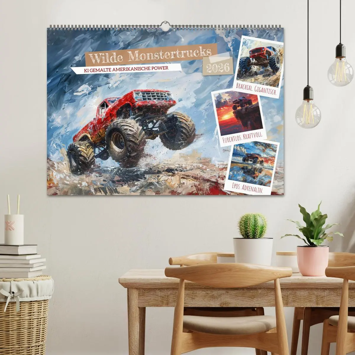 Bild: 9783457416495 | Wilde Monstertrucks (Wandkalender 2026 DIN A2 quer), CALVENDO...