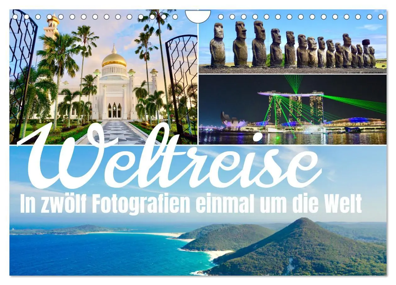 Cover: 9783457586495 | Weltreise, in zwölf Fotografien einmal um die Welt (Wandkalender...
