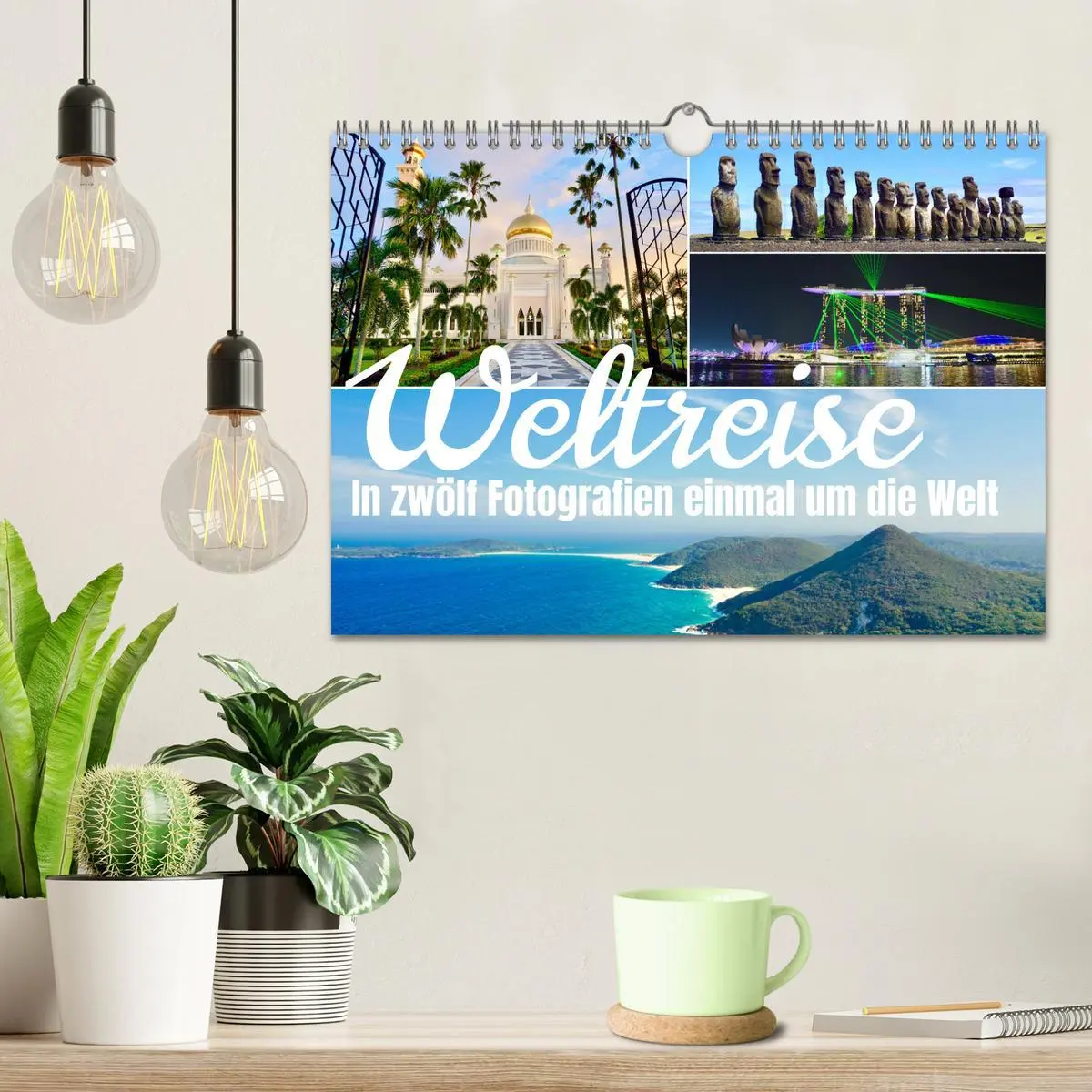 Bild: 9783457586495 | Weltreise, in zwölf Fotografien einmal um die Welt (Wandkalender...