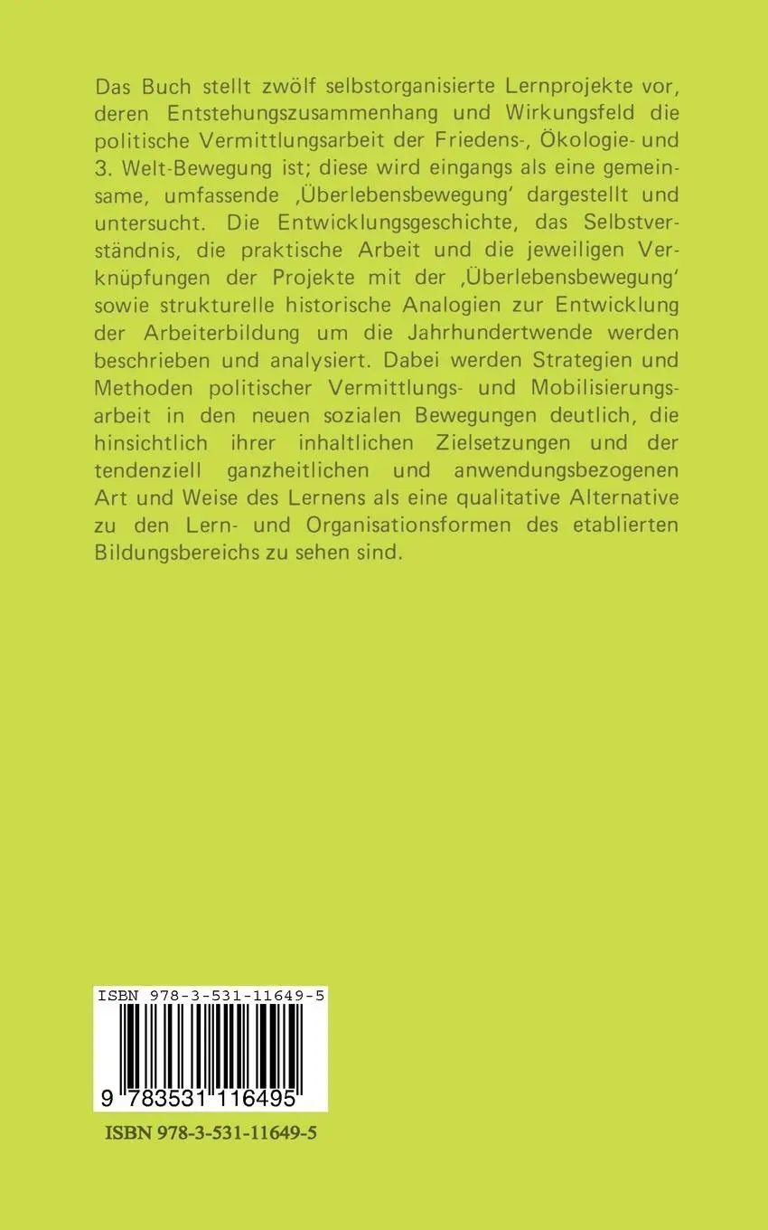 Rückseite: 9783531116495 | Frieden - Ökologie - Gerechtigkeit | Wolfgang Beer | Taschenbuch