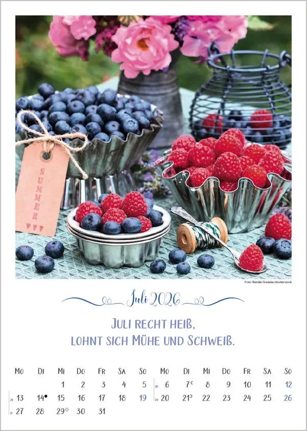 Bild: 9783731886495 | Landleben mit Bauernregeln 2026 | Verlag Korsch | Kalender | 13 S.