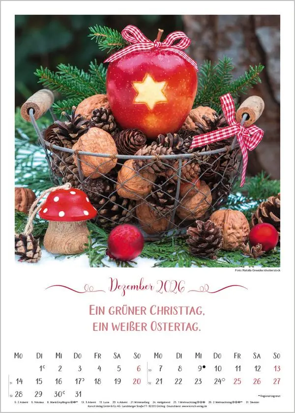 Bild: 9783731886495 | Landleben mit Bauernregeln 2026 | Verlag Korsch | Kalender | 13 S.