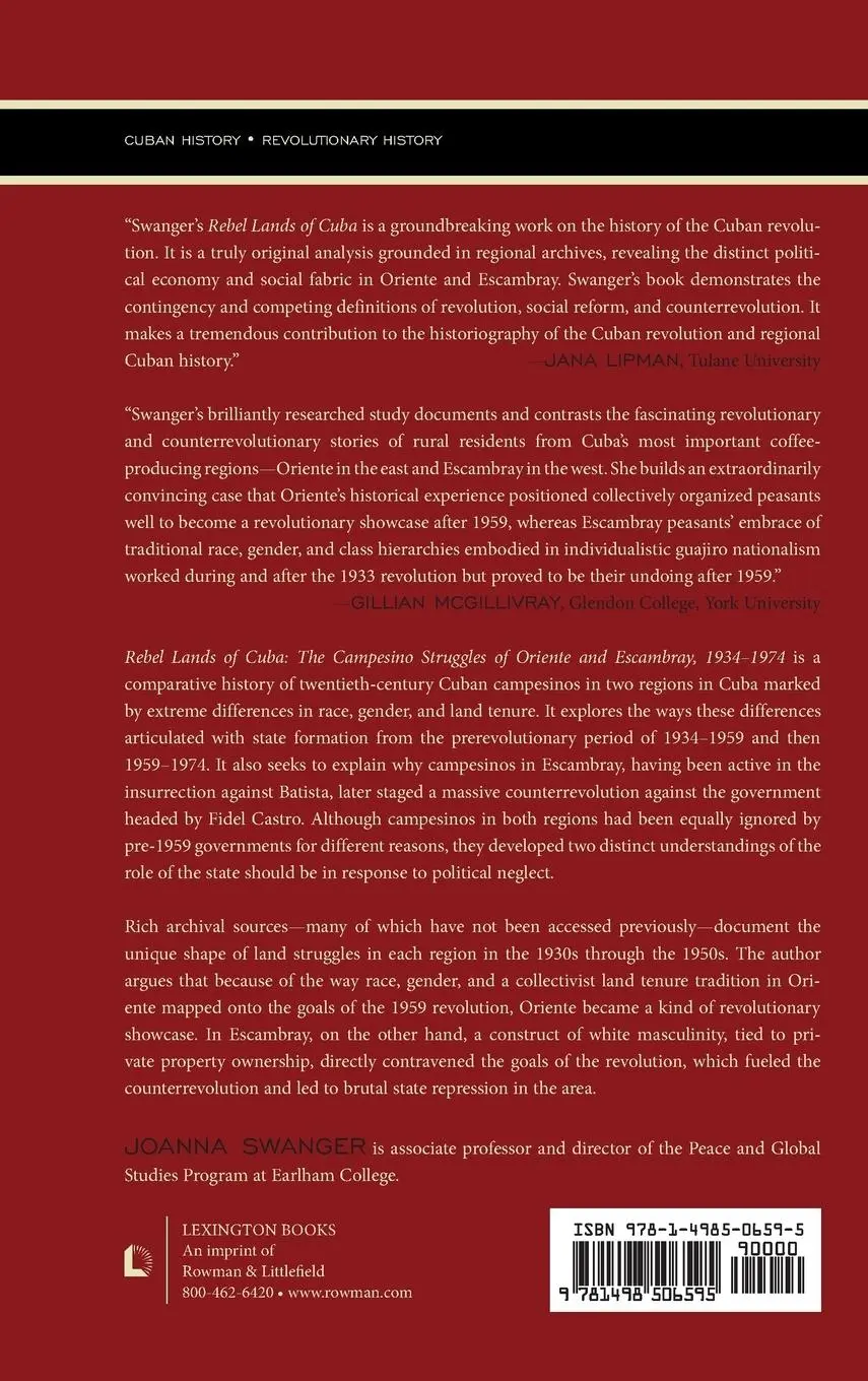 Rückseite: 9781498506595 | Rebel Lands of Cuba | Joanna Swanger | Buch | Gebunden | Englisch