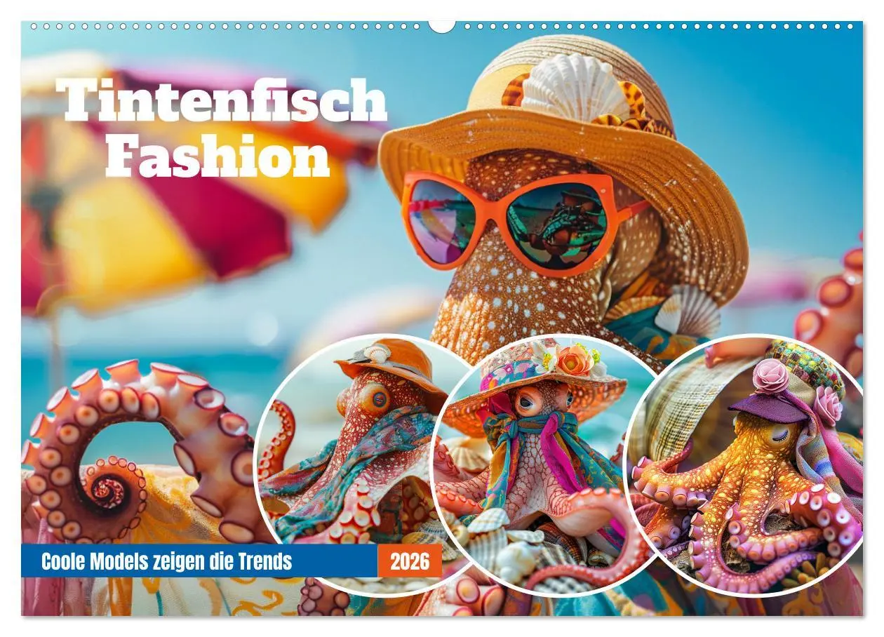 Cover: 9783457406595 | Tintenfisch Fashion. Coole Models zeigen die Trends (Wandkalender...
