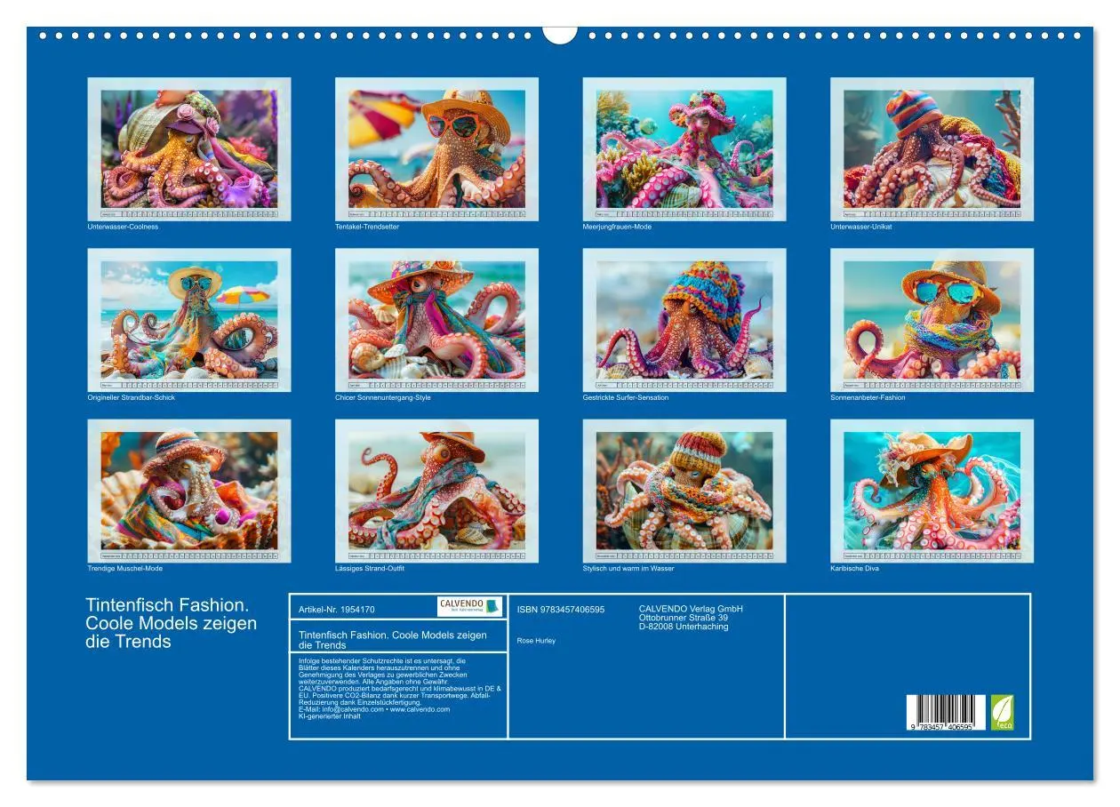 Bild: 9783457406595 | Tintenfisch Fashion. Coole Models zeigen die Trends (Wandkalender...