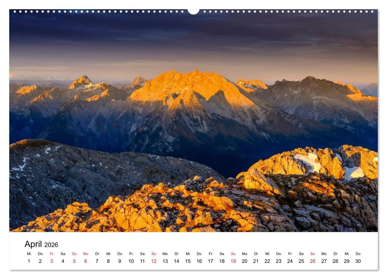 Bild: 9783457646595 | Berchtesgadener Berge im Licht (Wandkalender 2026 DIN A2 quer),...