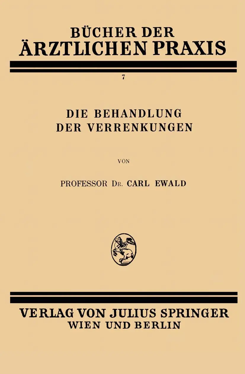 Cover: 9783709196595 | Die Behandlung der Verrenkungen | Carl Ewald | Taschenbuch | iv