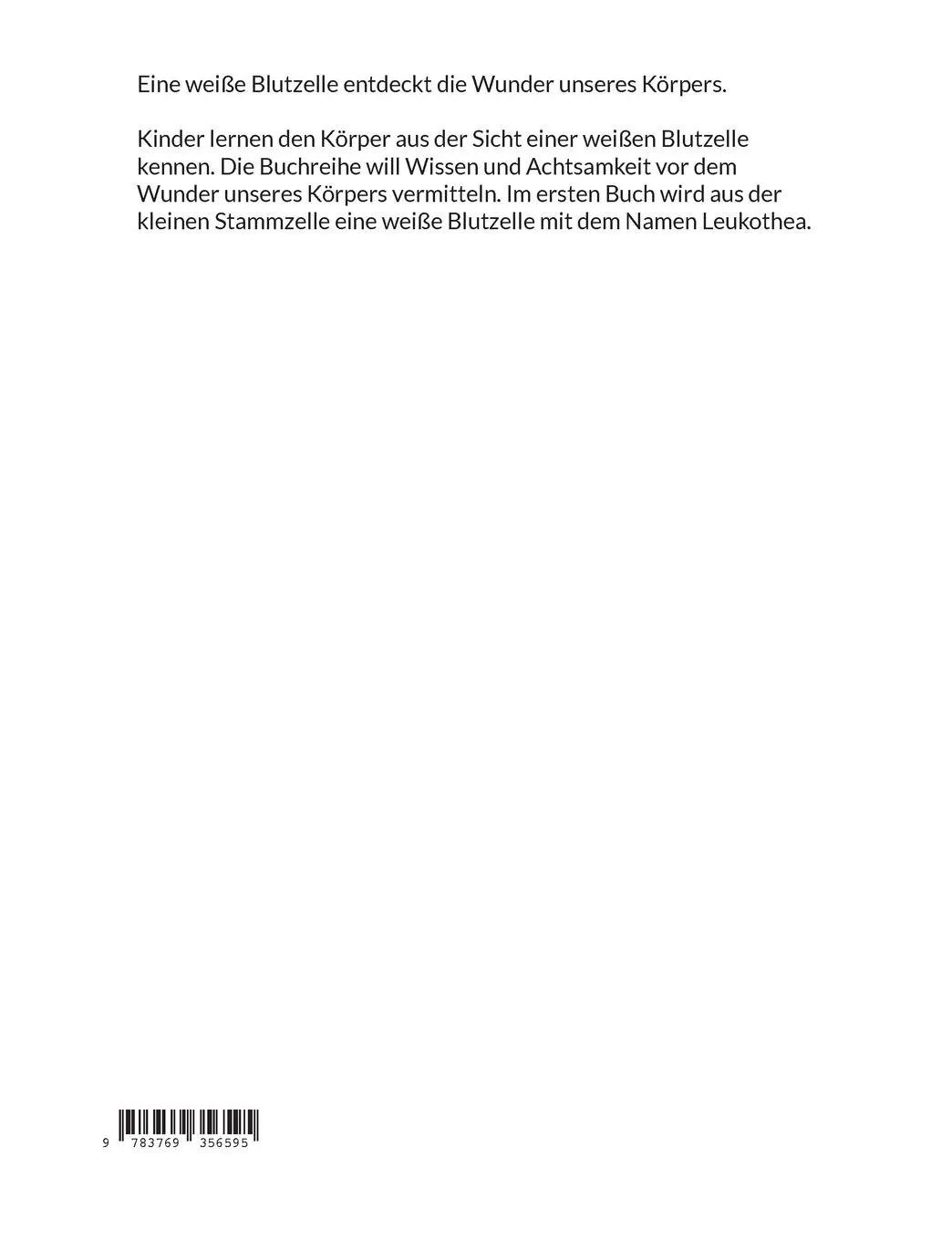 Rückseite: 9783769356595 | Otto ´s Körperpolizei | Die Abenteuer einer weissen Blutzelle | Buch