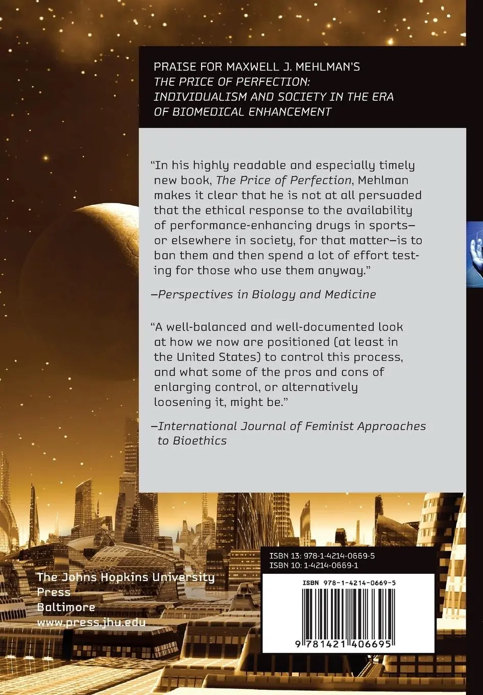 Rückseite: 9781421406695 | Transhumanist Dreams and Dystopian Nightmares | Maxwell J Mehlman