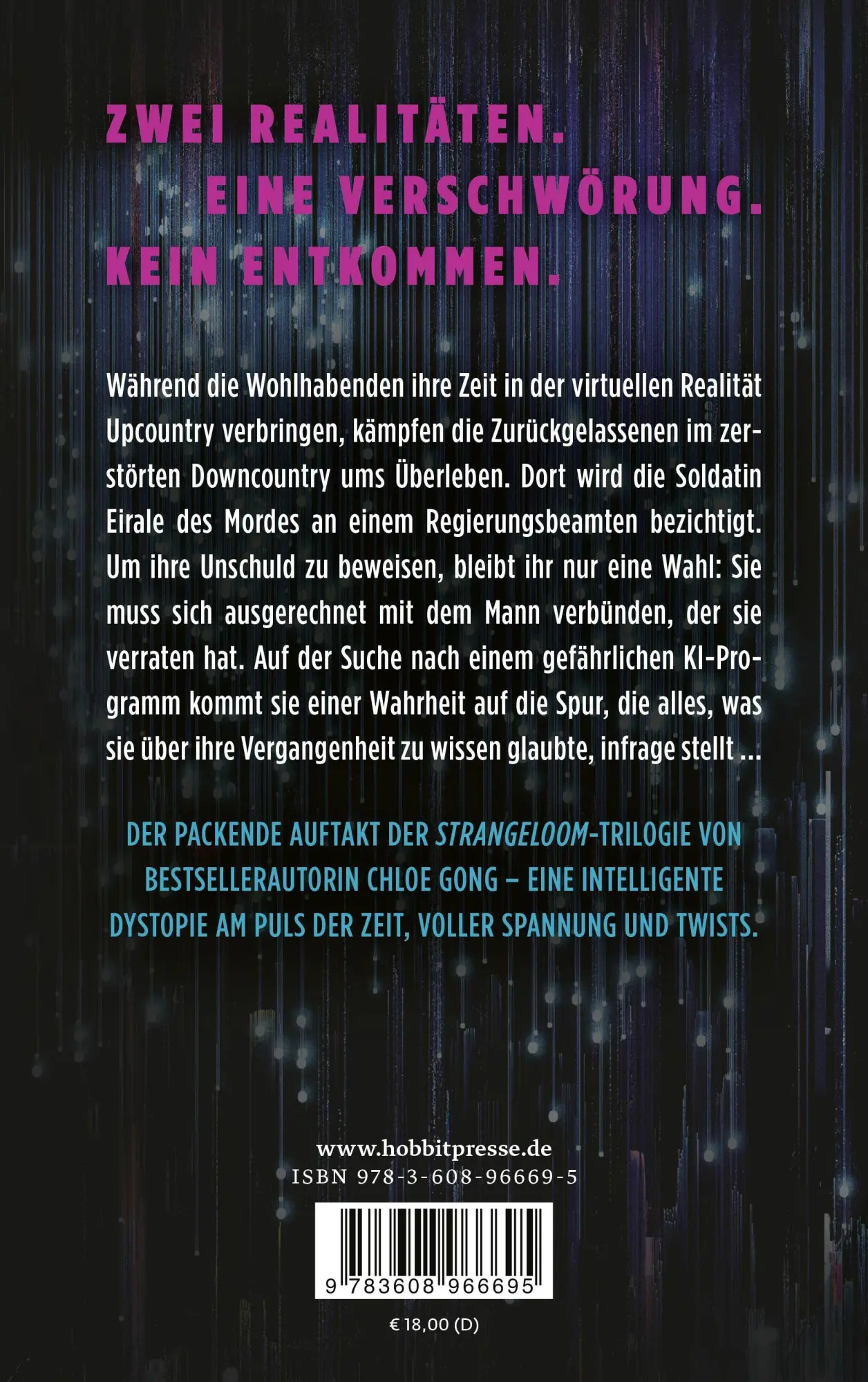 Rückseite: 9783608966695 | Coldwire | Chloe Gong | Taschenbuch | 560 S. | Deutsch | 2026