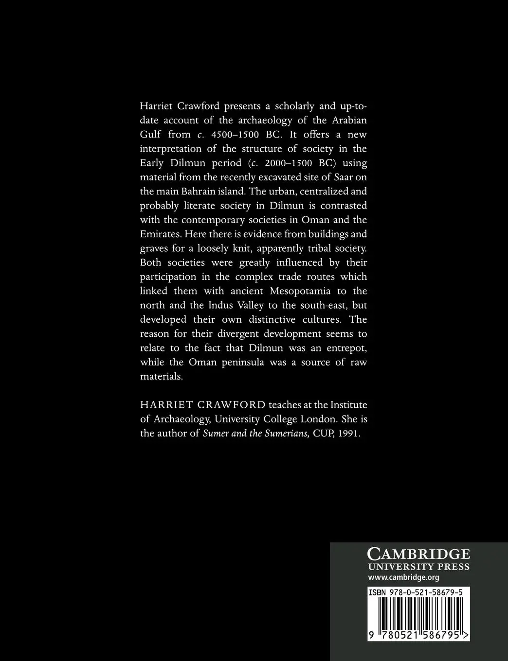 Rückseite: 9780521586795 | Dilmun and Its Gulf Neighbours | Harriet Crawford (u. a.) | Buch