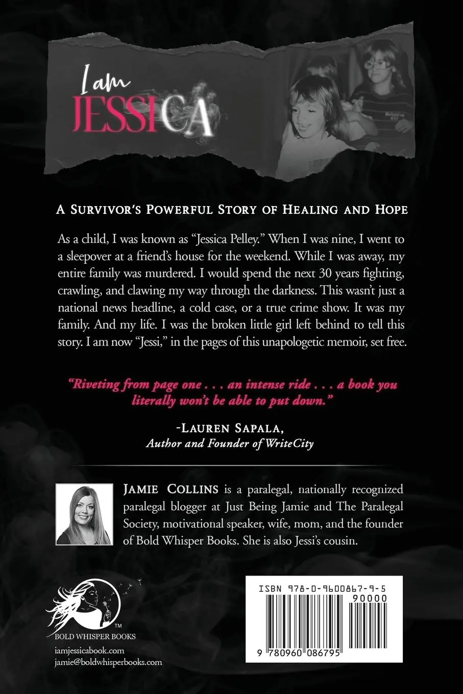 Rückseite: 9780960086795 | I Am Jessica | A Survivor's Powerful Story of Healing and Hope | Buch
