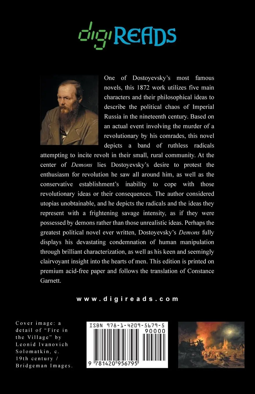 Rückseite: 9781420956795 | Demons | Fyodor Dostoyevsky | Taschenbuch | Kartoniert / Broschiert