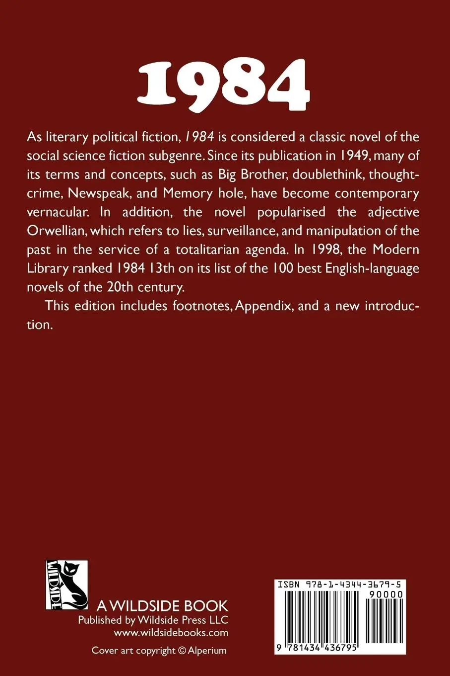Rückseite: 9781434436795 | 1984 | George Orwell | Taschenbuch | Kartoniert / Broschiert | 2011
