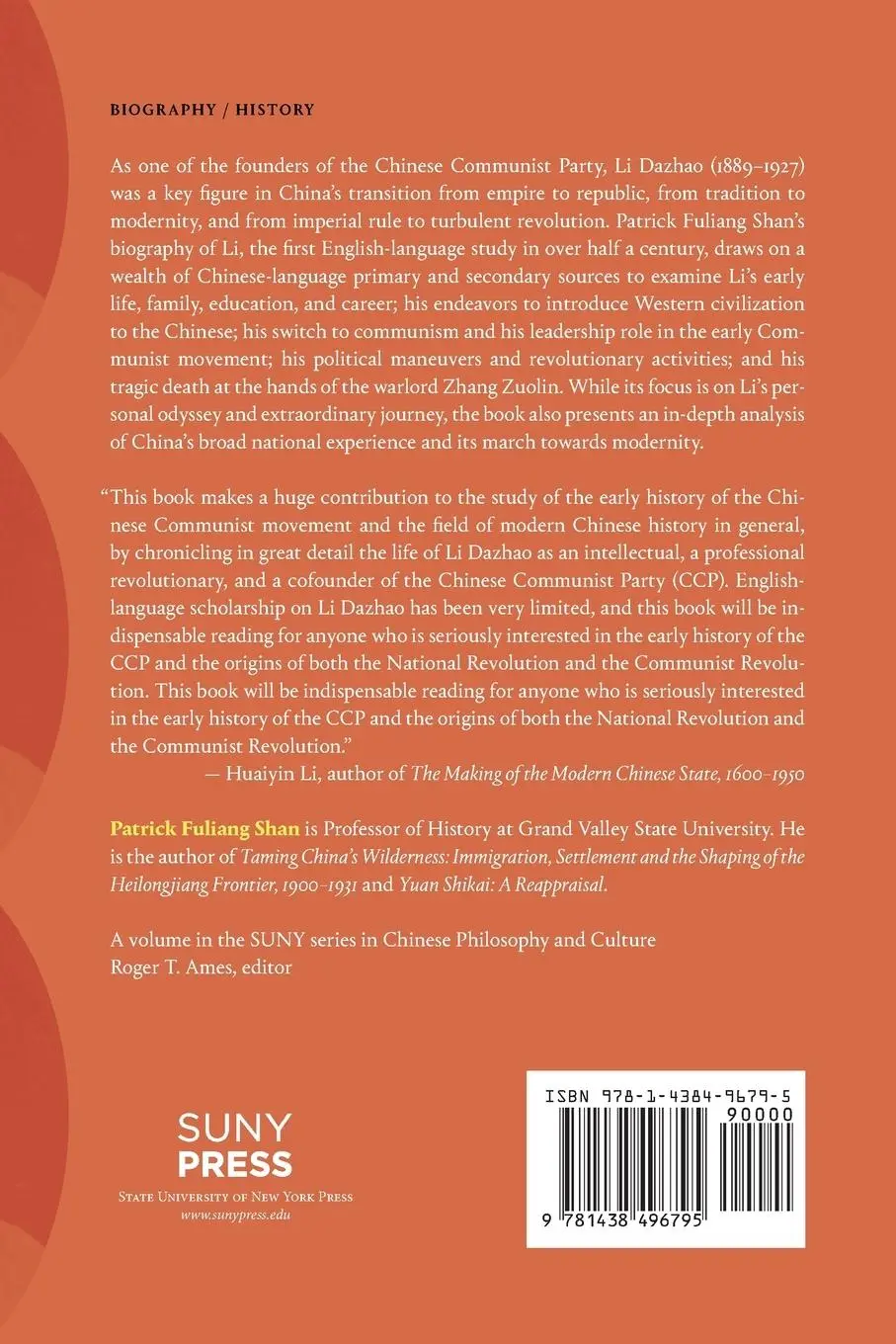 Rückseite: 9781438496795 | Li Dazhao | China's First Communist | Patrick Fuliang Shan | Buch