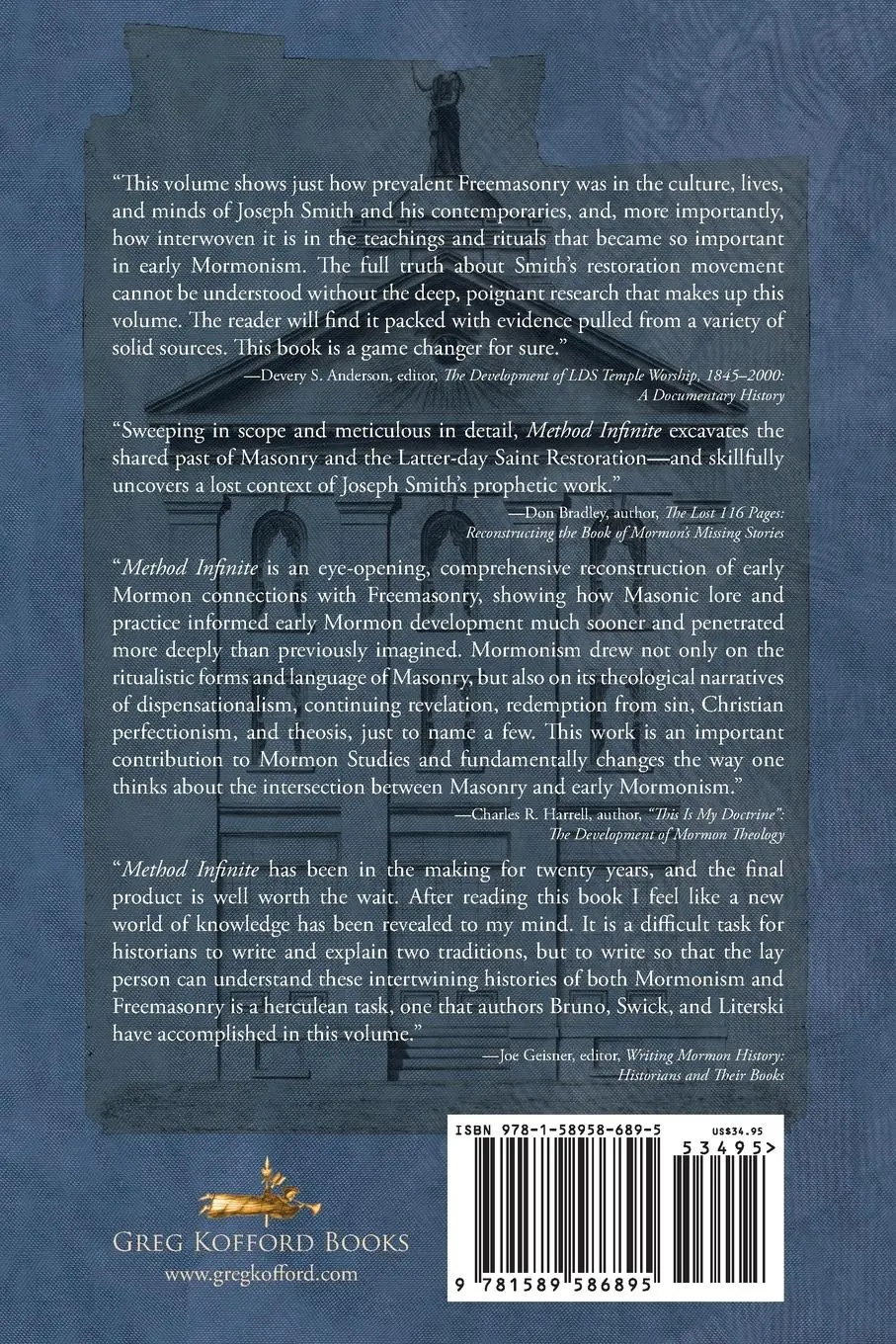 Rückseite: 9781589586895 | Method Infinite | Freemasonry and the Mormon Restoration | Taschenbuch
