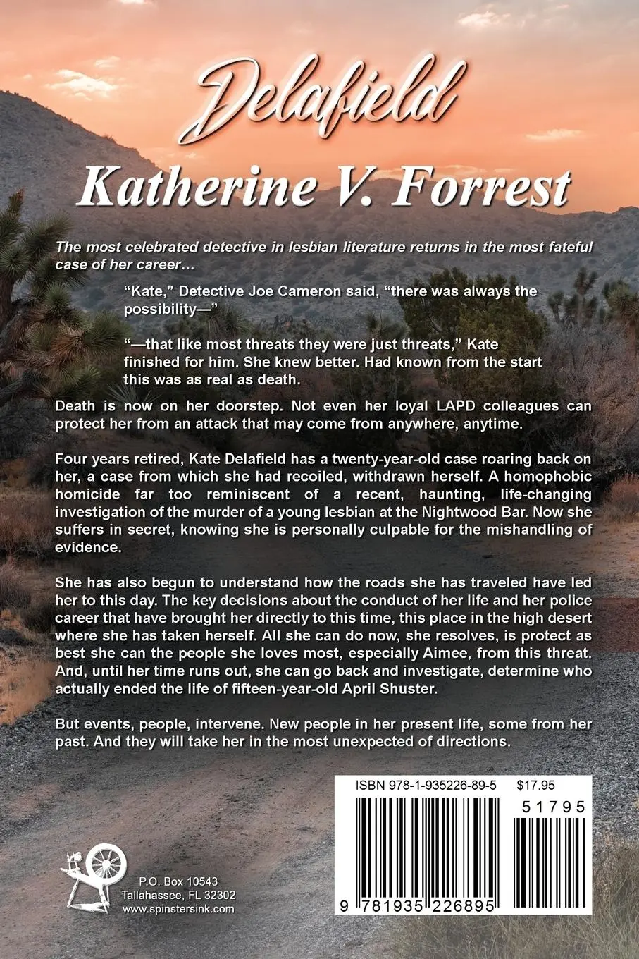 Rückseite: 9781935226895 | Delafield | Katherine V. Forrest | Taschenbuch | Englisch | 2022