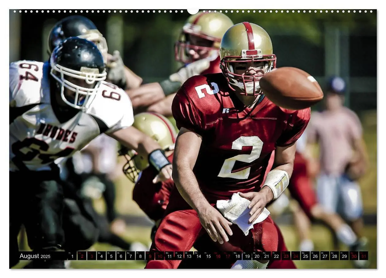 Bild: 9783435386895 | American Football - Athleten (Wandkalender 2025 DIN A2 quer),...