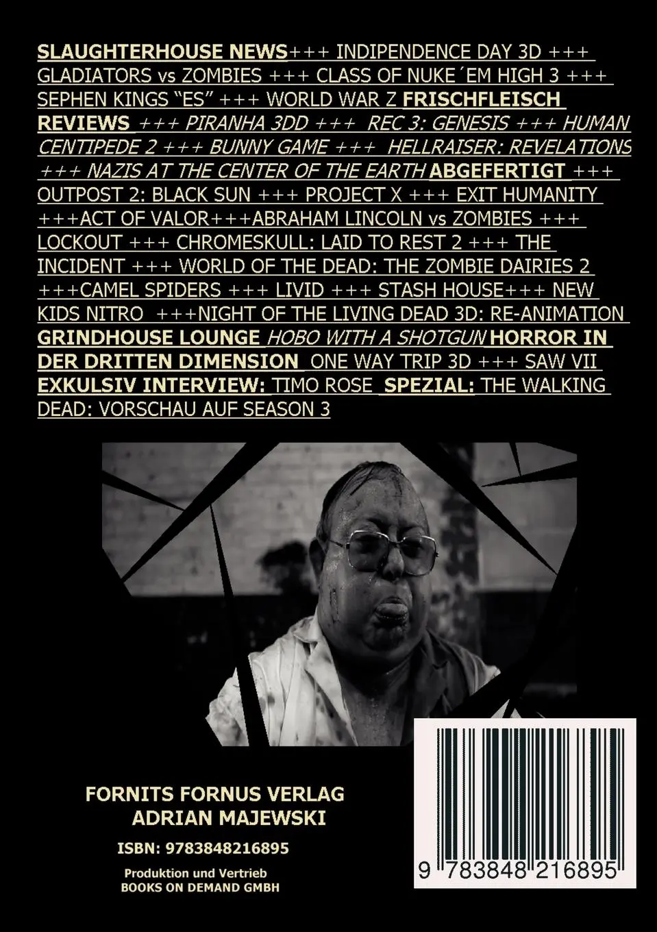 Rückseite: 9783848216895 | FILMAUSWEIDER - Das Splattermovies Magazin - Ausgabe 1 - Human...