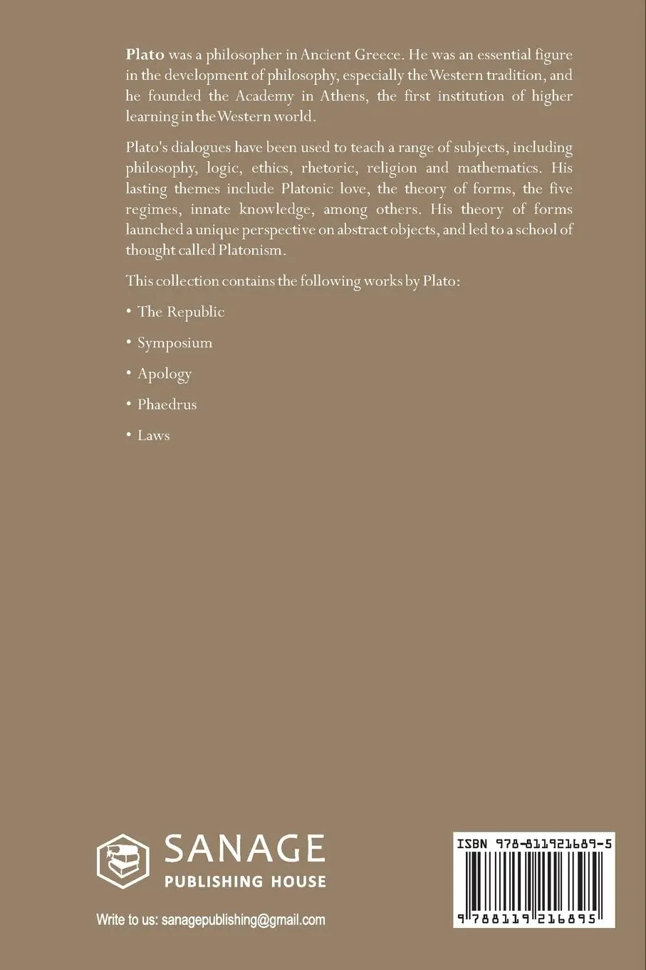 Rückseite: 9788119216895 | Plato | Plato | Taschenbuch | Englisch | 2024 | EAN 9788119216895