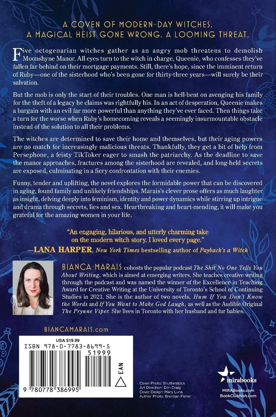 Rückseite: 9780778386995 | The Witches of Moonshyne Manor | A Halloween novel | Bianca Marais